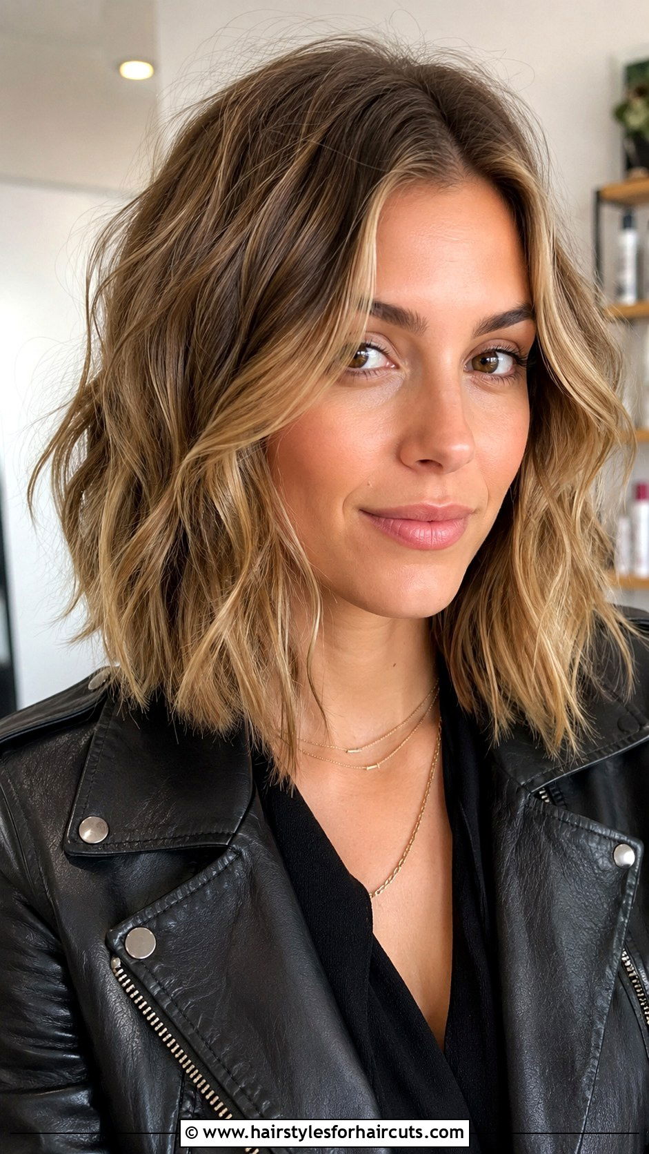 Textured Lob Roller Set - 25 roller set hairstyles for medium length hair - 25 roller set hairstyles for medium length hair