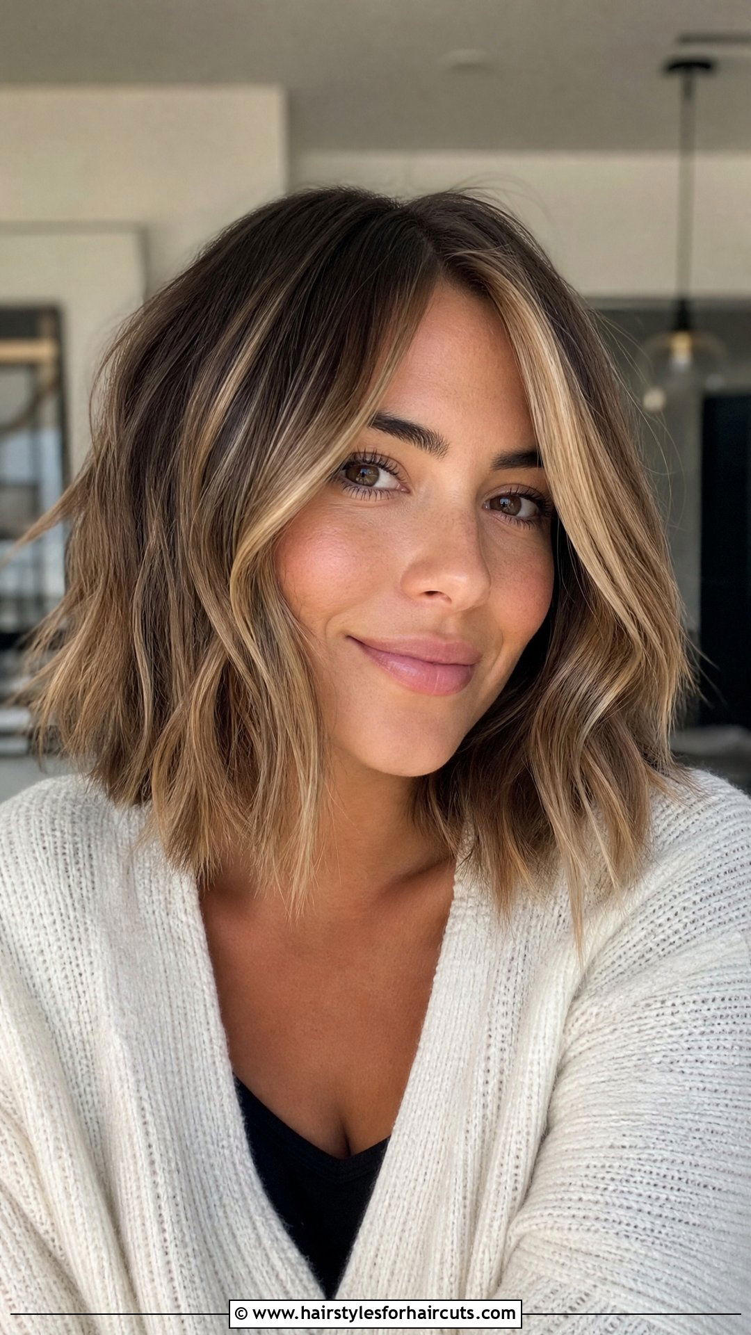 Textured Lob With Bronde - 25 hairstyles and colors for women - 25 hairstyles and colors for women
