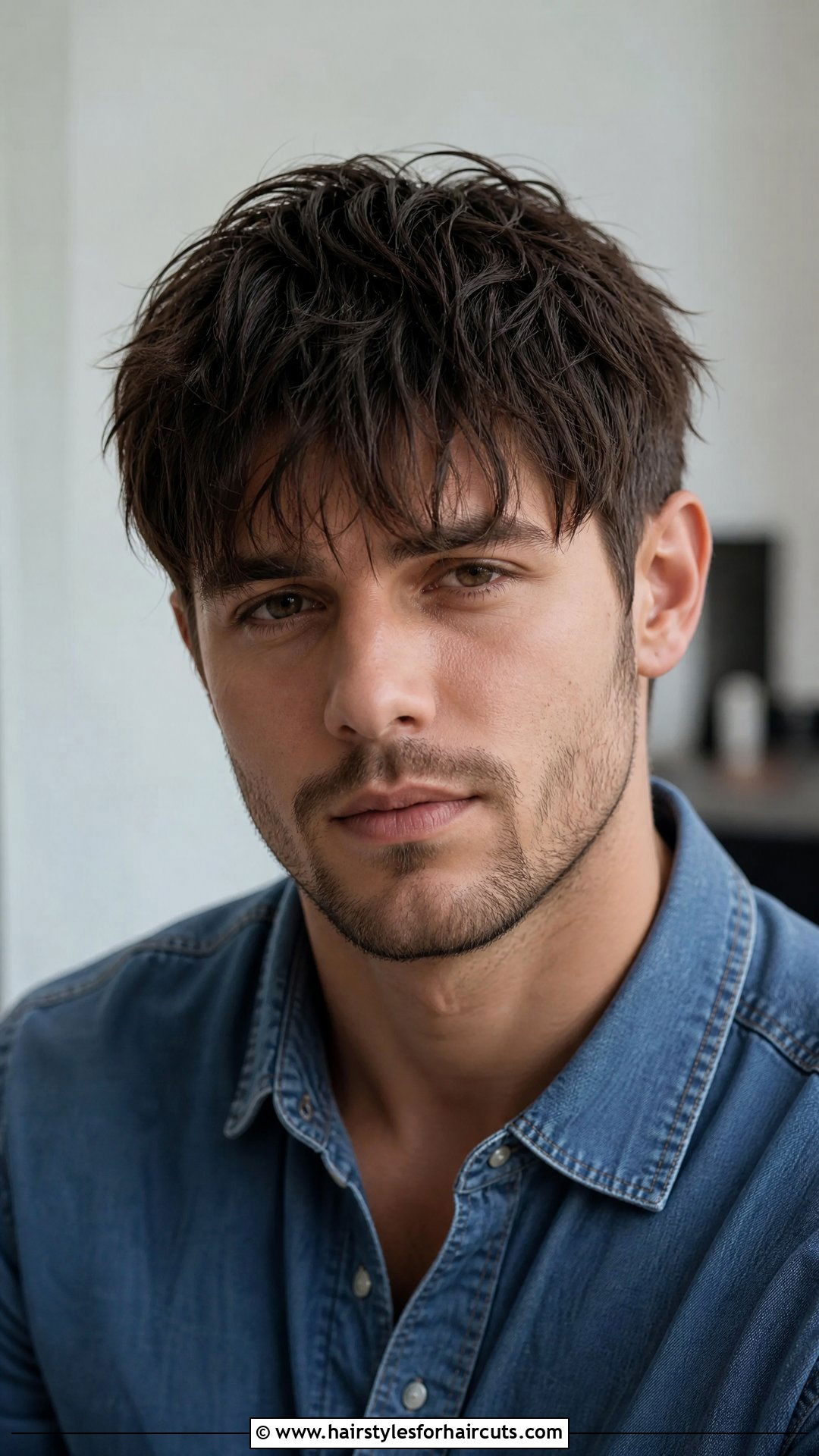 Textured Long Fringe - 25 long hair receding hairline haircuts - 25 long hair receding hairline haircuts