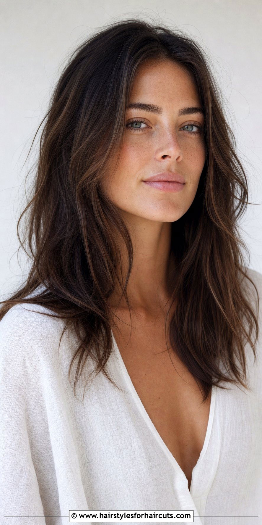 Textured Long Haircut - 25 haircuts for long hair round face - 25 haircuts for long hair round face