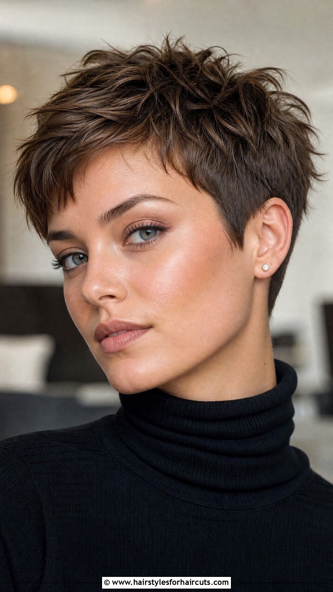 Textured Pixie Cut - 25 hairstyles for heavy hair - 25 hairstyles for heavy hair
