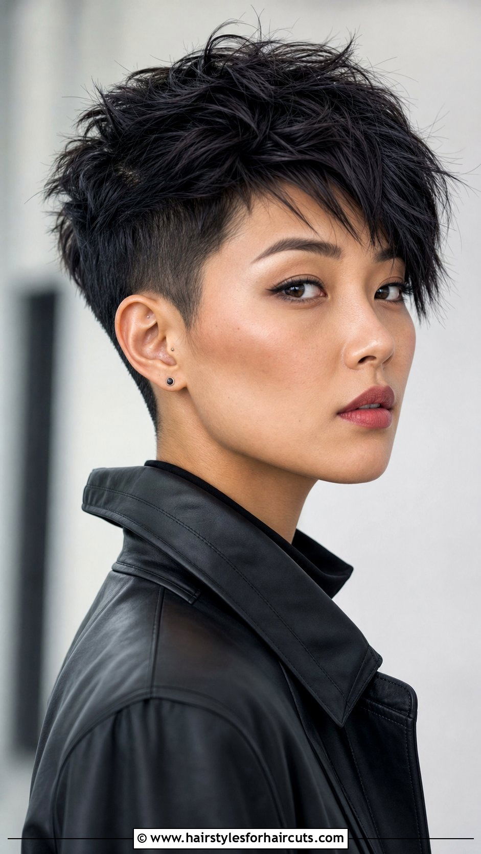 Textured Pixie Cut - 25 hairstyles for round face asian woman - 25 hairstyles for round face asian woman