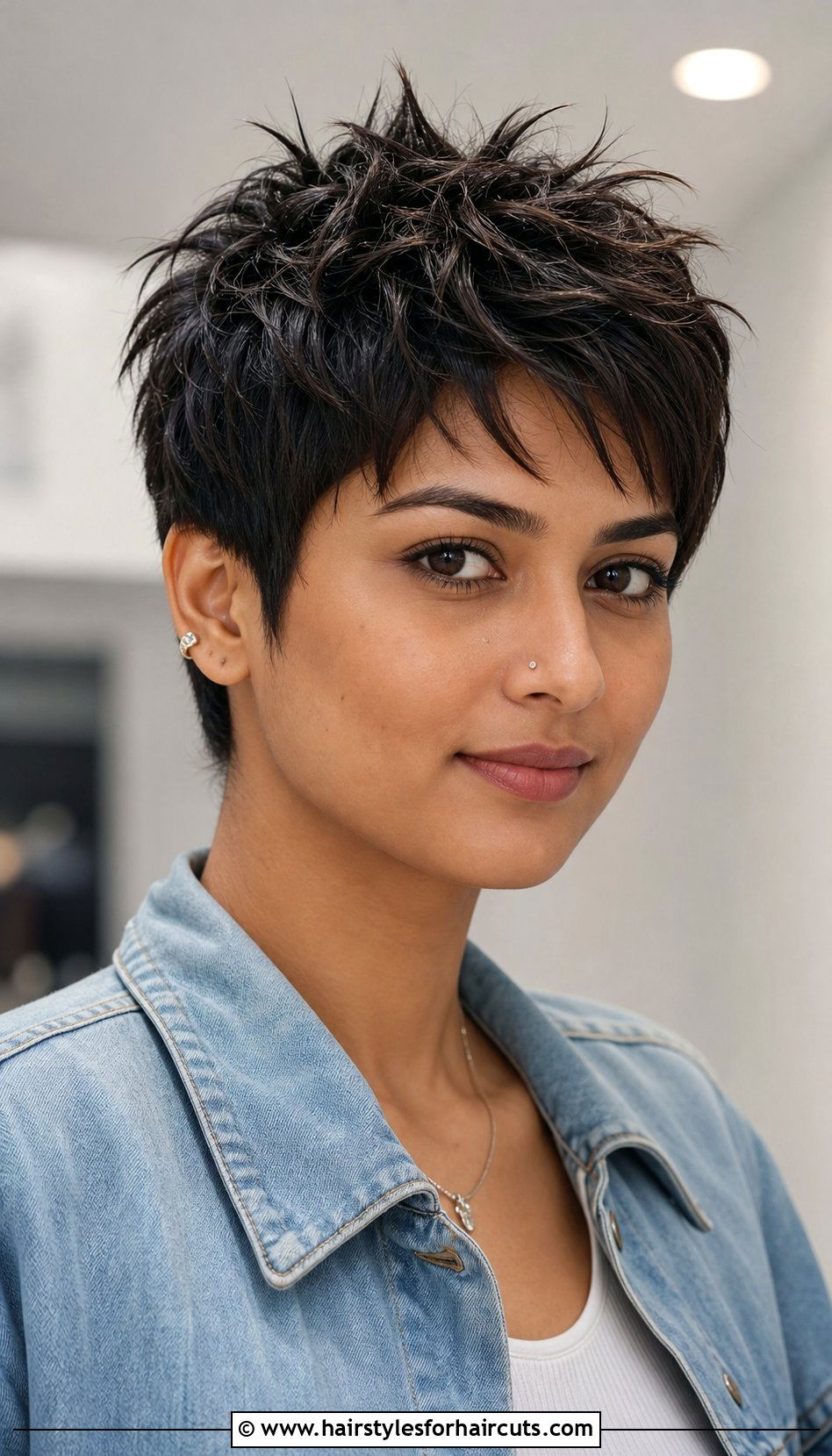 Textured Pixie Cut - 25 indian hairstyles for short hair - 25 indian hairstyles for short hair