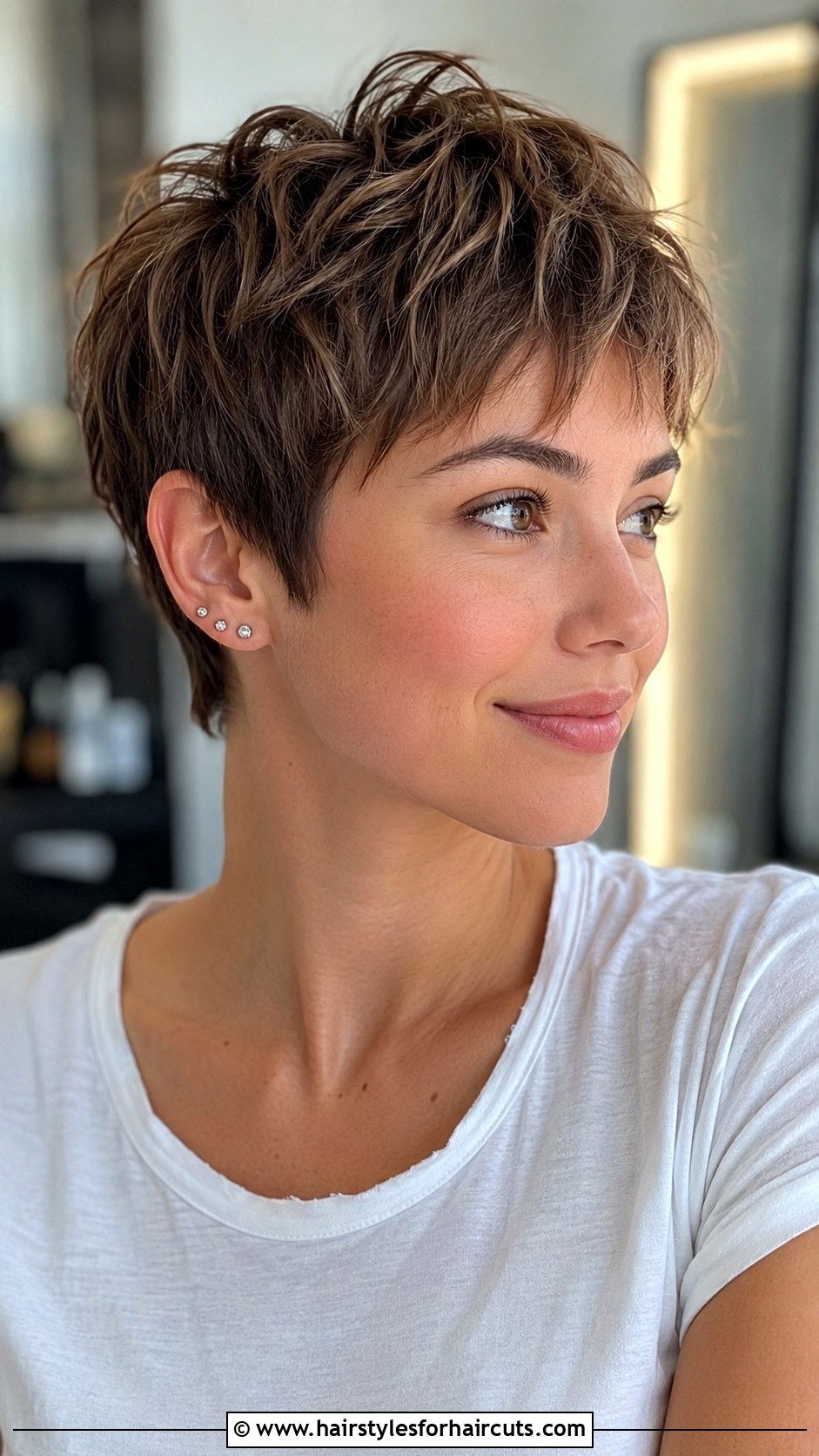 Textured Pixie Cut - 25 straight short hairstyles - 25 straight short hairstyles