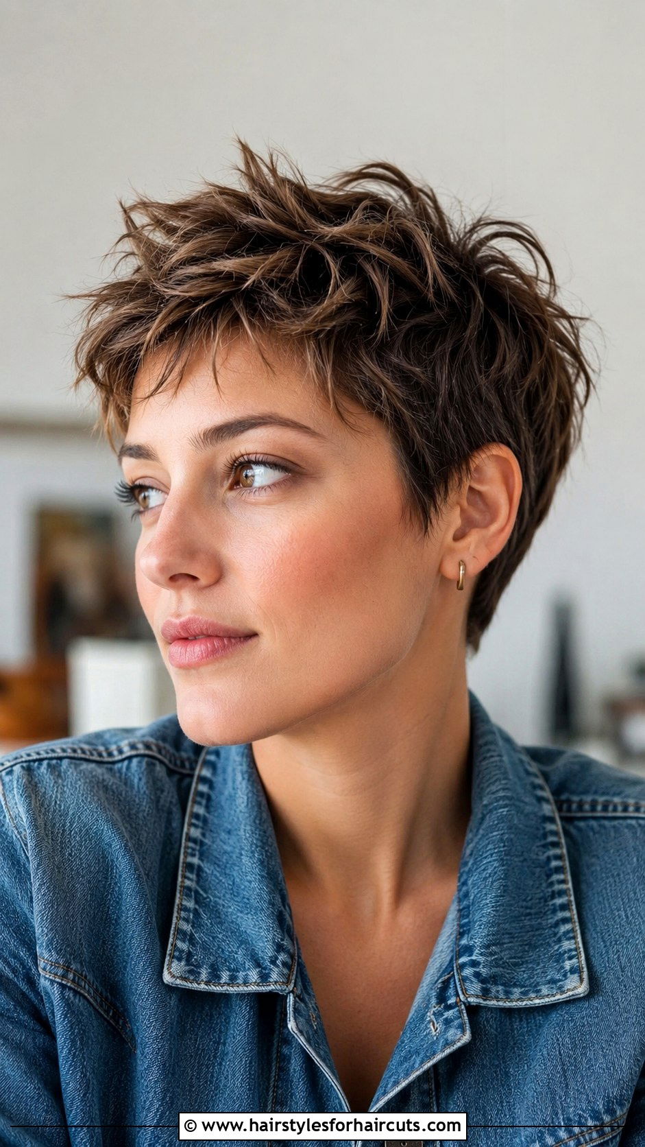 Textured Pixie Cut - 25 fine hair hairstyles for over 60 - 25 fine hair hairstyles for over 60