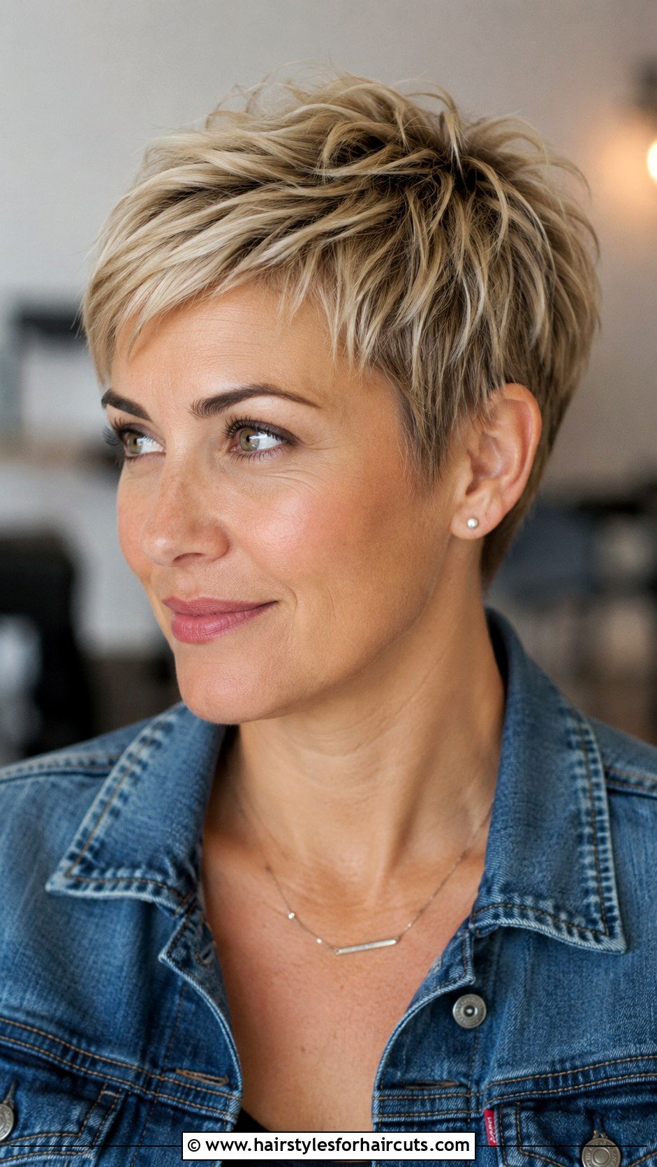 Textured Pixie Cut - 25 haircuts for blonde thin hair - 25 haircuts for blonde thin hair