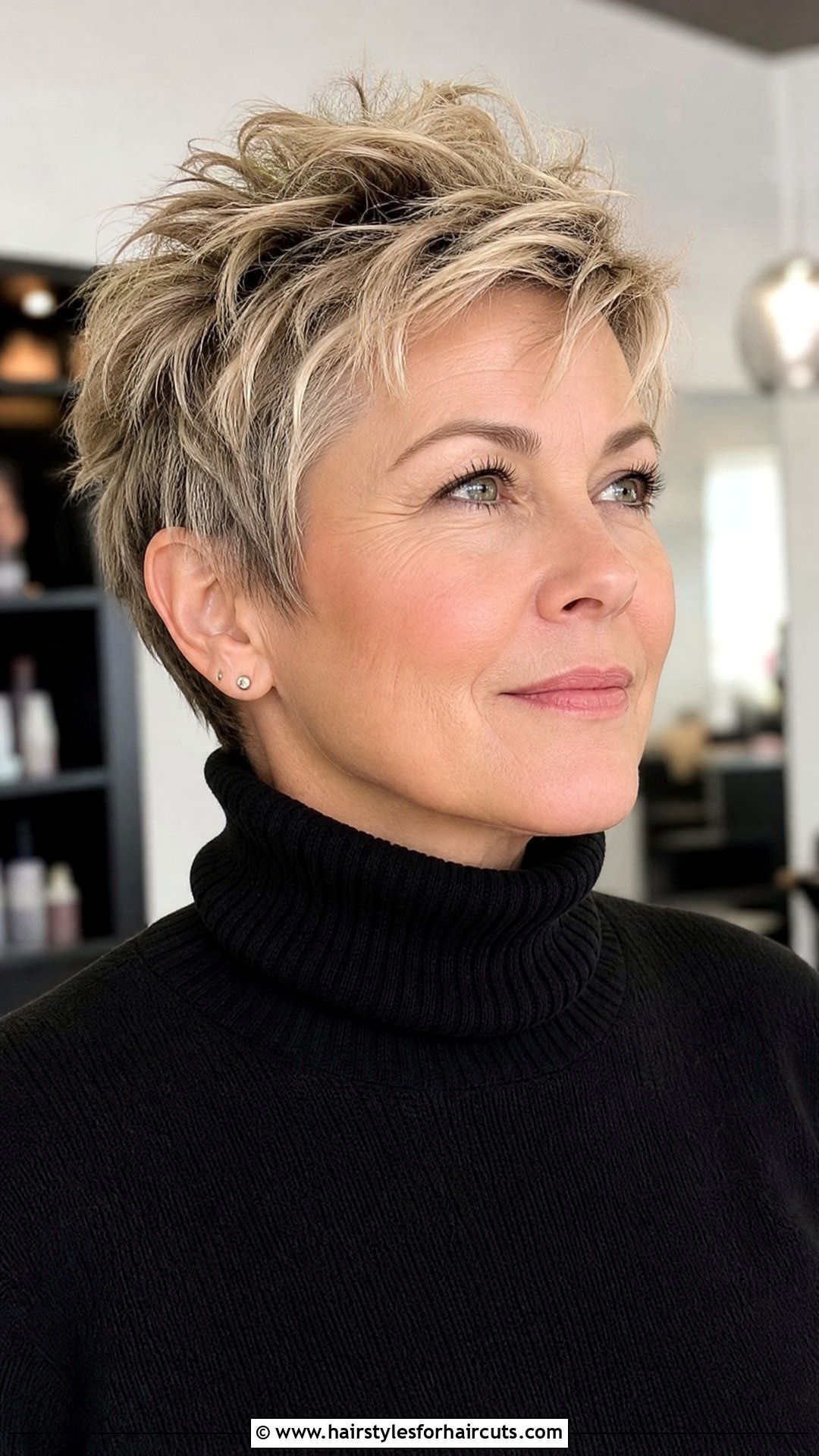 Textured Pixie Cut - 25 haircuts for women over 40 - 25 haircuts for women over 40