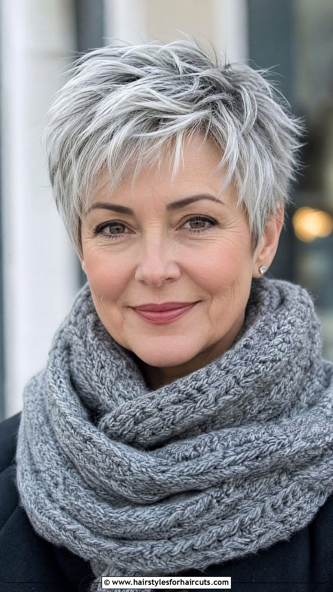 Textured Pixie Cut For Silver Hair - 25 pixie haircuts for gray hair - 25 pixie haircuts for gray hair