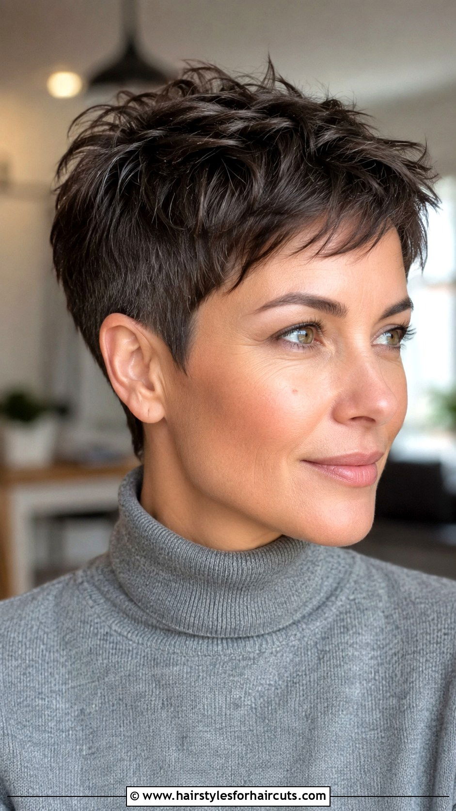 Textured Pixie Haircut - 25 haircuts for curly and straight hair - 25 haircuts for curly and straight hair