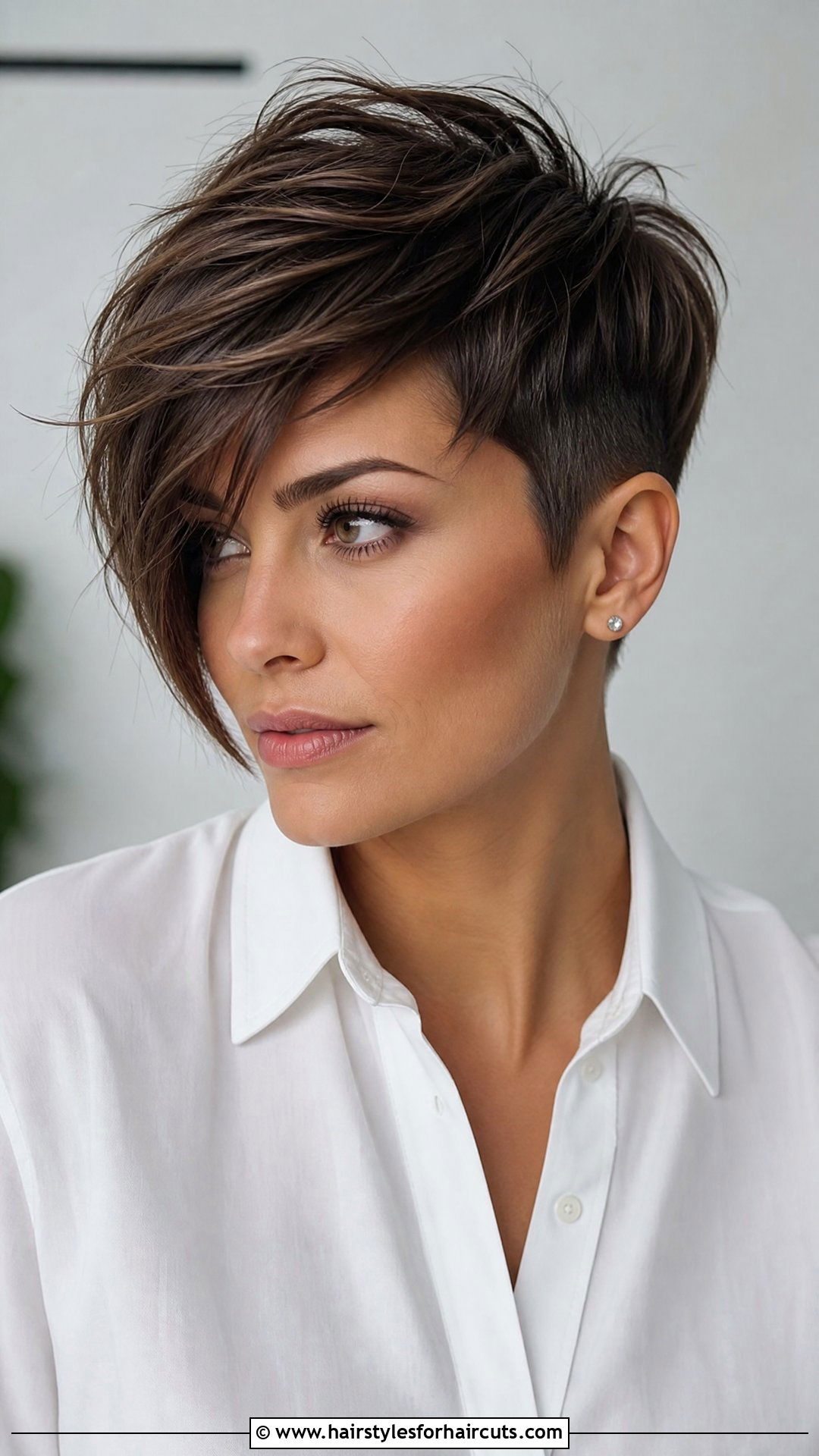 Textured Pixie With Long Bangs - 25 haircuts for fine hair with bangs - 25 haircuts for fine hair with bangs