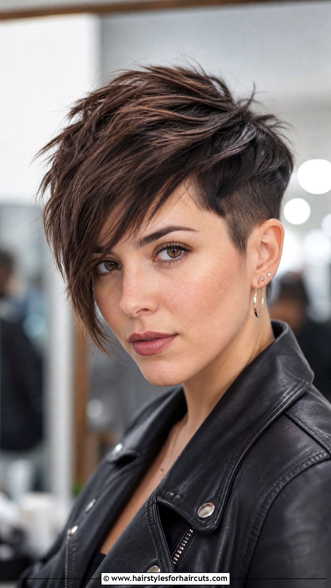 Textured Pixie With Long Bangs - 25 hairstyles over 65 - 25 hairstyles over 65