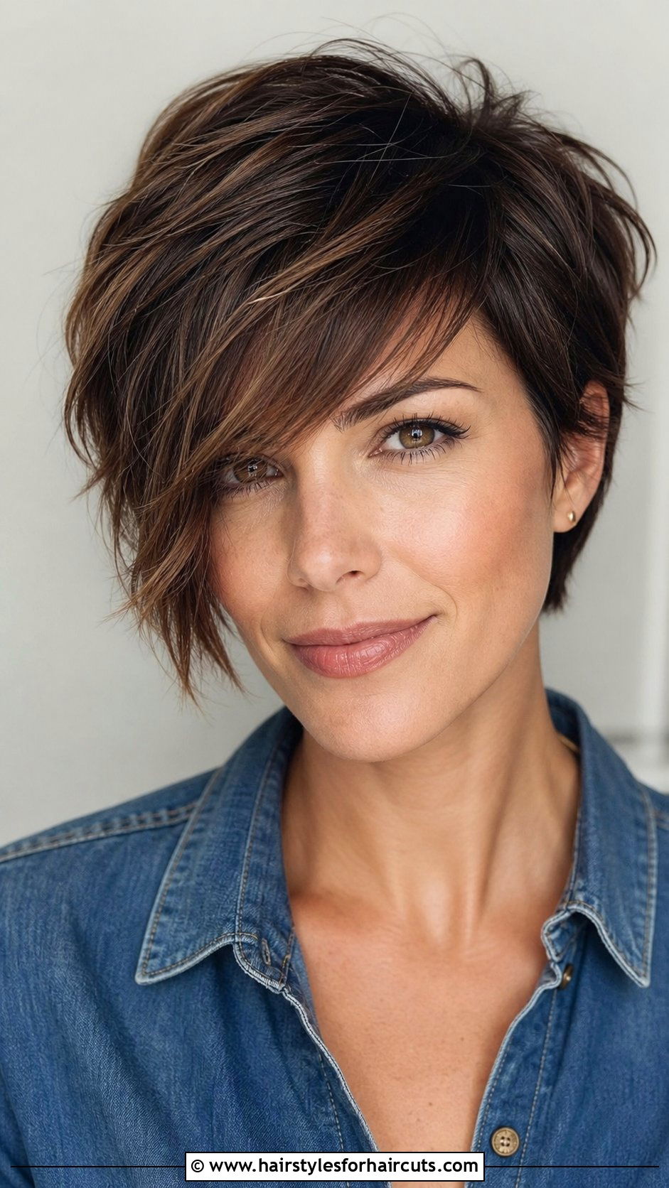 Textured Pixie With Long Front Bangs - 25 short hairstyles with bangs for women - 25 short hairstyles with bangs for women