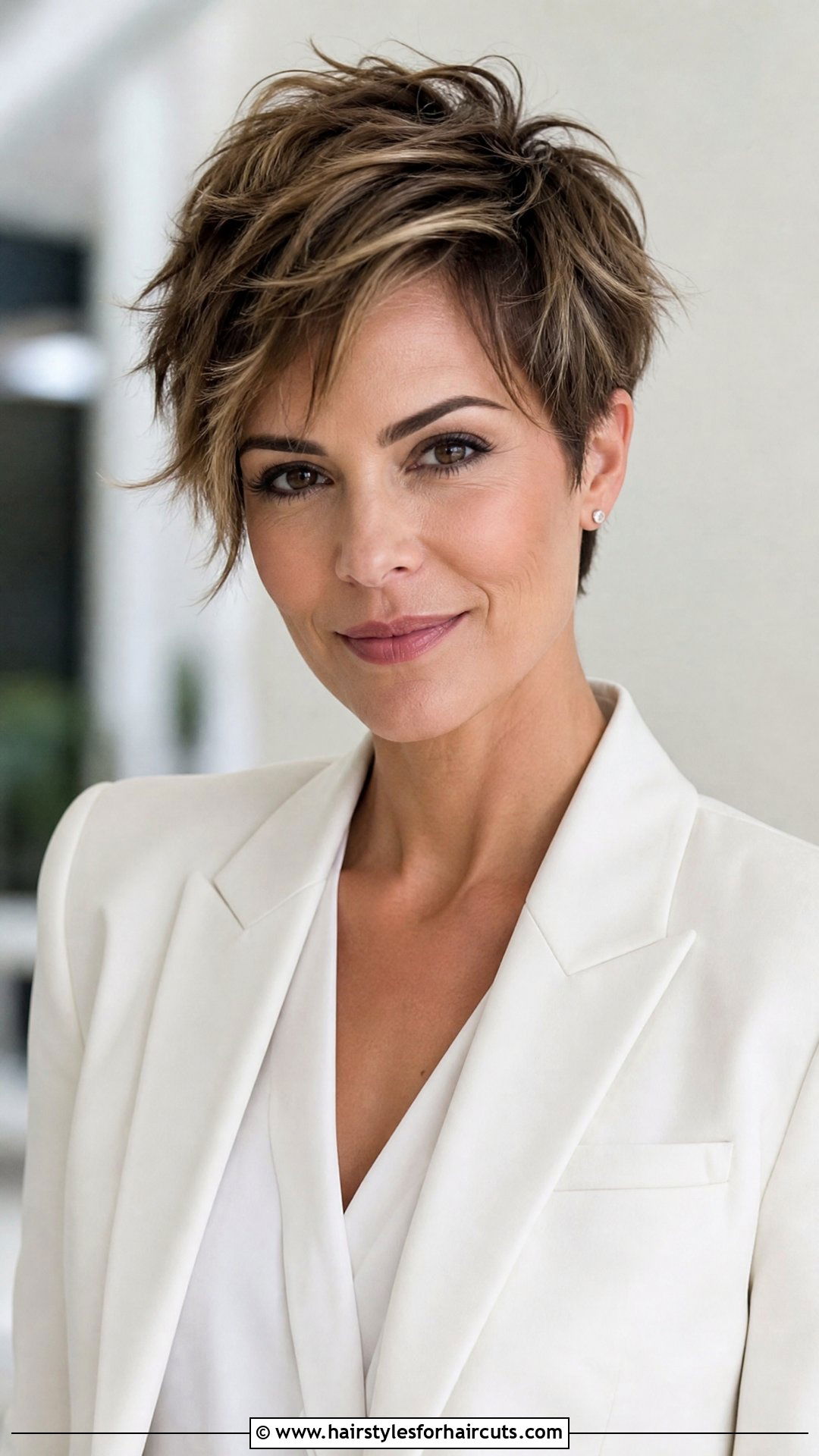 Textured Pixie With Side Part - 25 wedding hairstyles for short thin hair - 25 wedding hairstyles for short thin hair