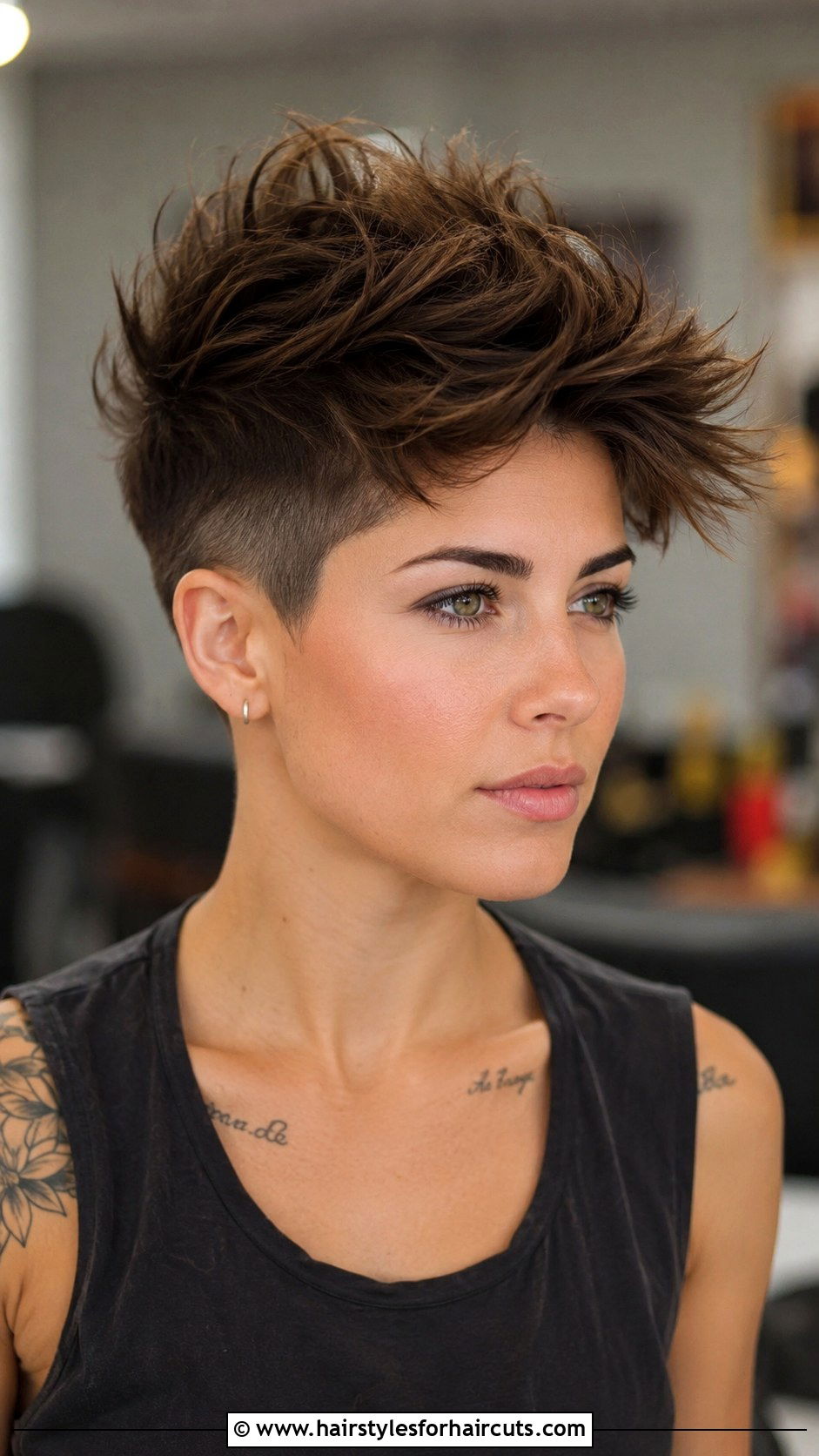Textured Quiff - 25 dike haircuts - 25 dike haircuts