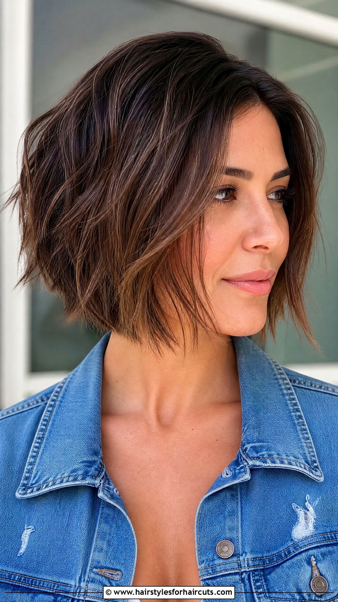 Textured Razor Cut Bob - 25 edgy hairstyles for medium hair - 25 edgy hairstyles for medium hair