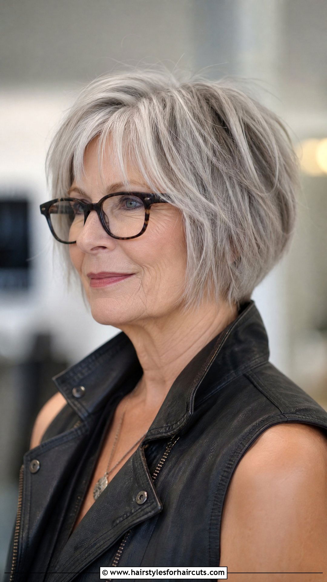 Textured Razor Cut Bob - 25 hairstyles over 60 thin hair - 25 hairstyles over 60 thin hair