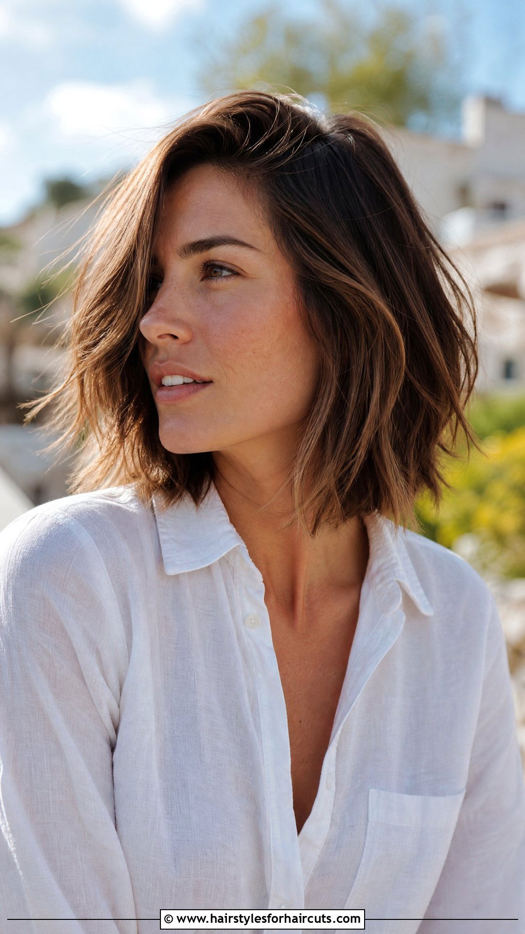 Textured Razor Cut Lob - 25 karin haircuts - 25 karin haircuts