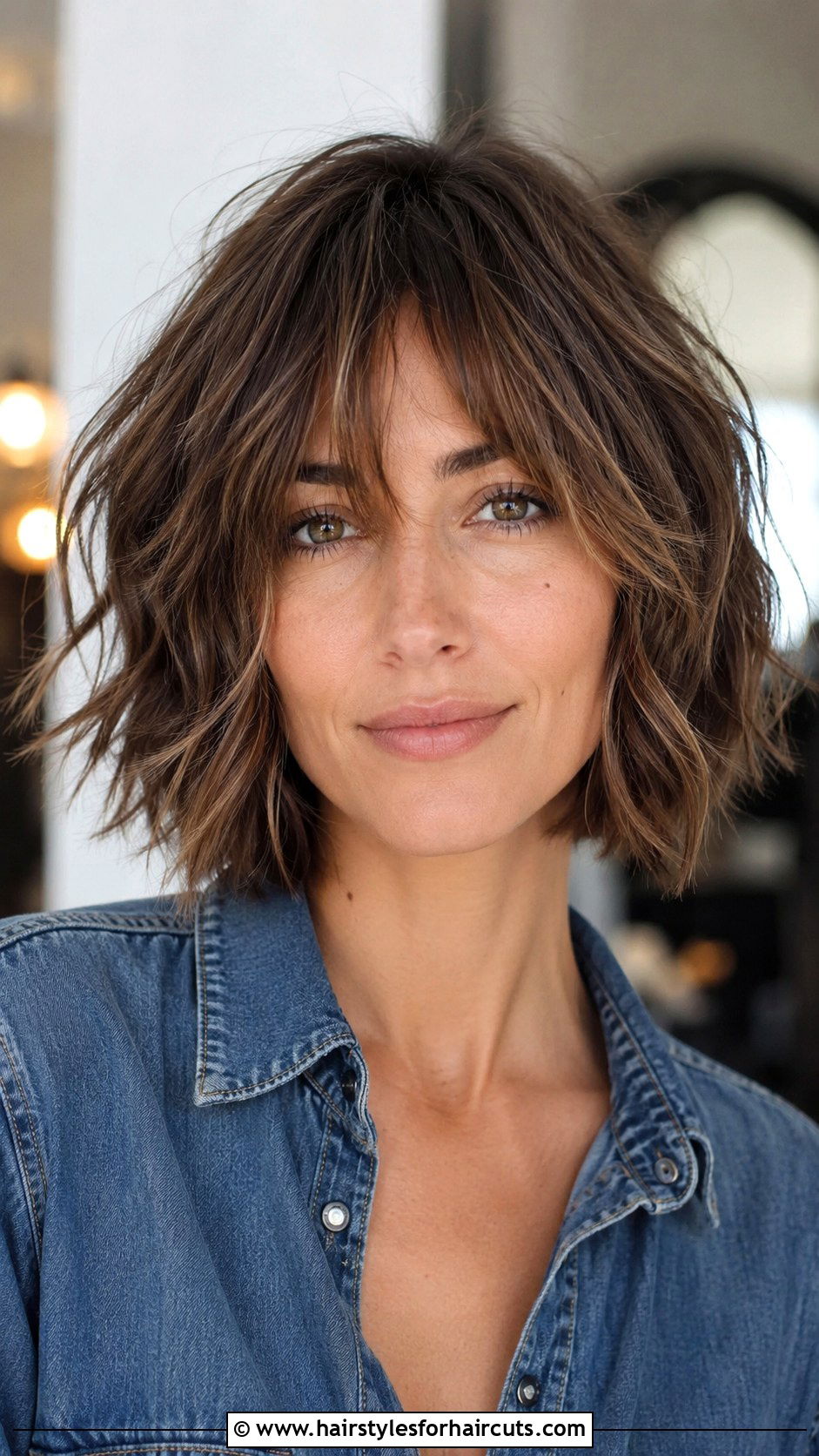 Textured Shag Bob Haircut For Heart Shaped Face - 25 best haircuts for heart shaped faces - 25 best haircuts for heart shaped faces
