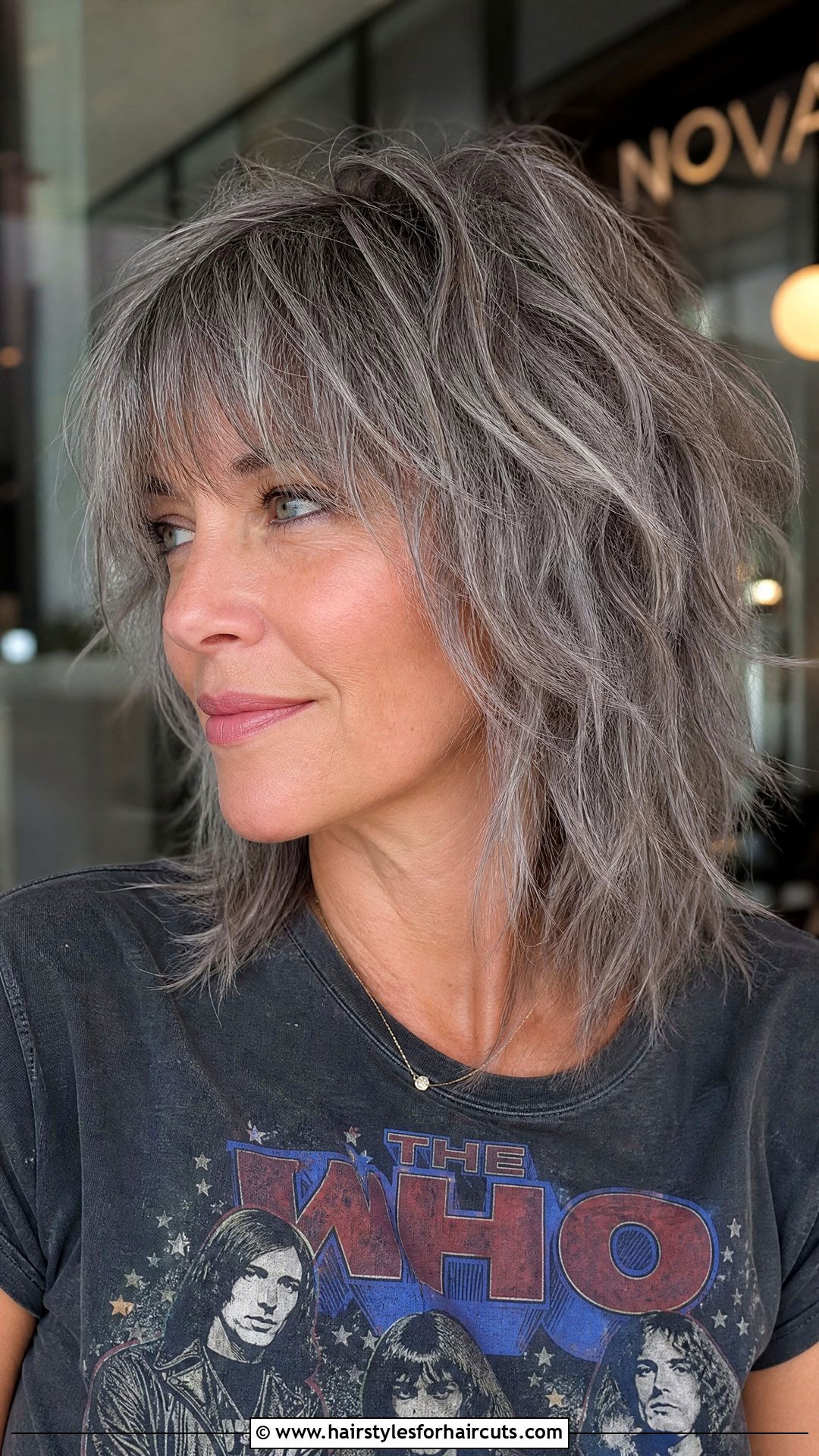 Textured Shag Grey Hair - 25 haircuts grey hair - 25 haircuts grey hair