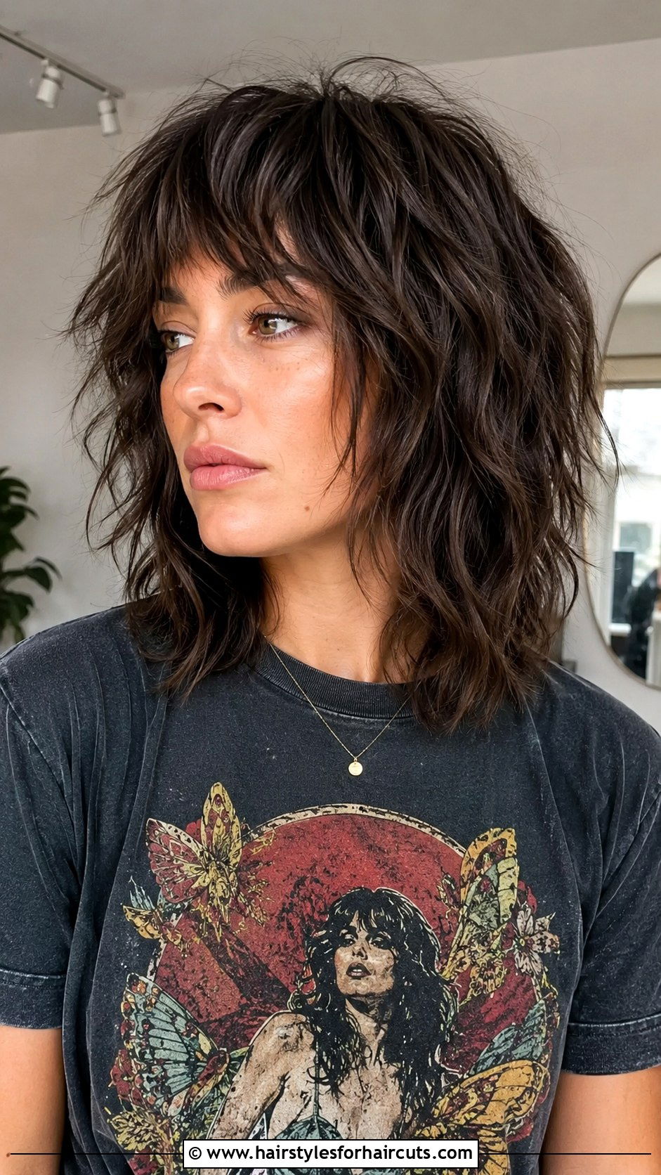 Textured Shag Haircut - 25 8 inches of haircuts off - 25 8 inches of haircuts off