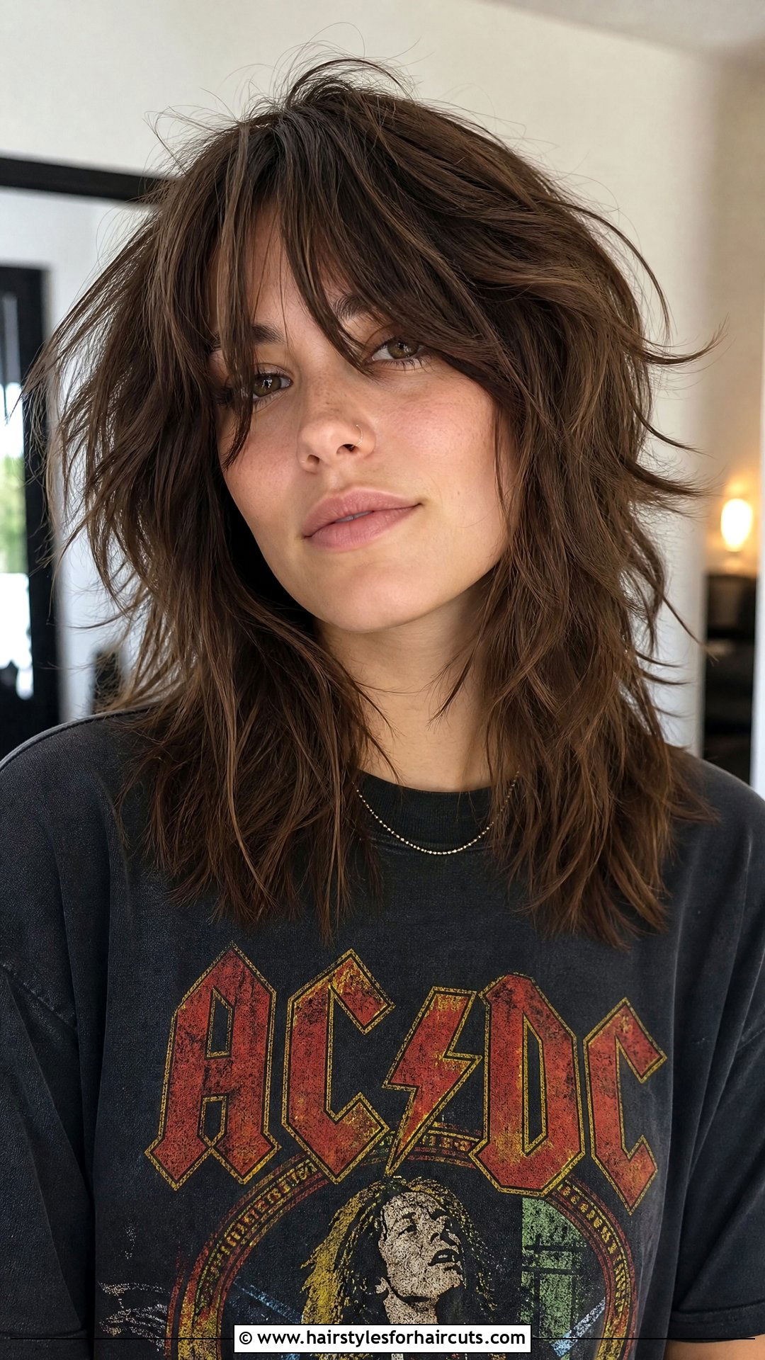 Textured Shag Haircut - 25 hairstyles for widows peak - 25 hairstyles for widows peak