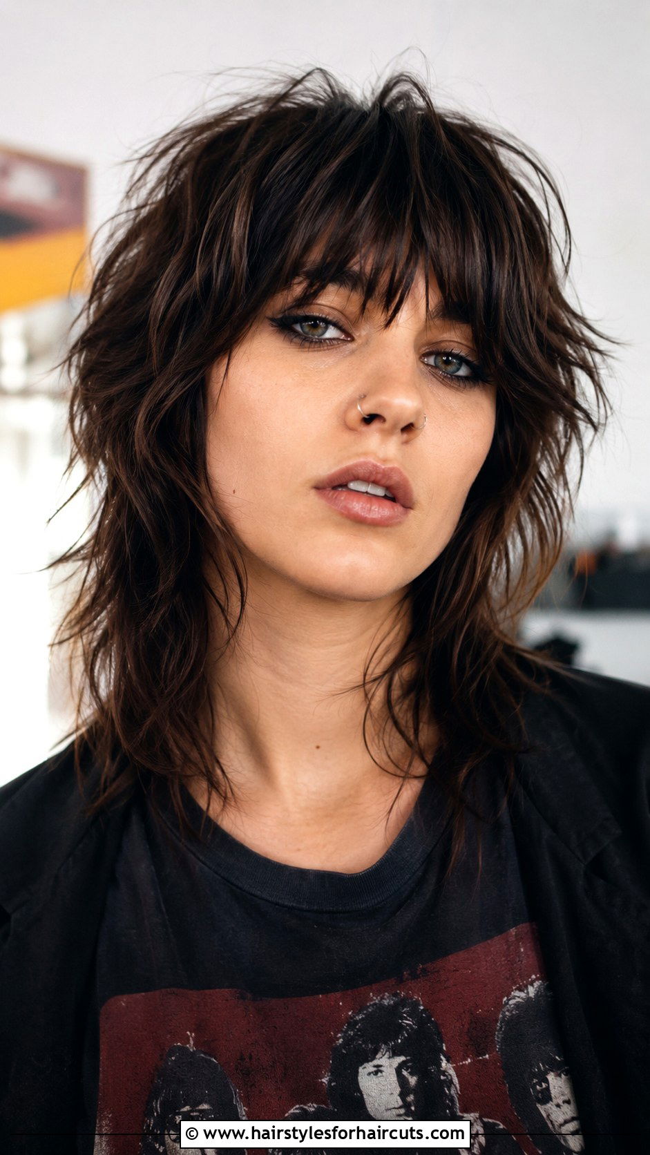 Textured Shag With Piece y Front - 25 thin front hair hairstyles - 25 thin front hair hairstyles