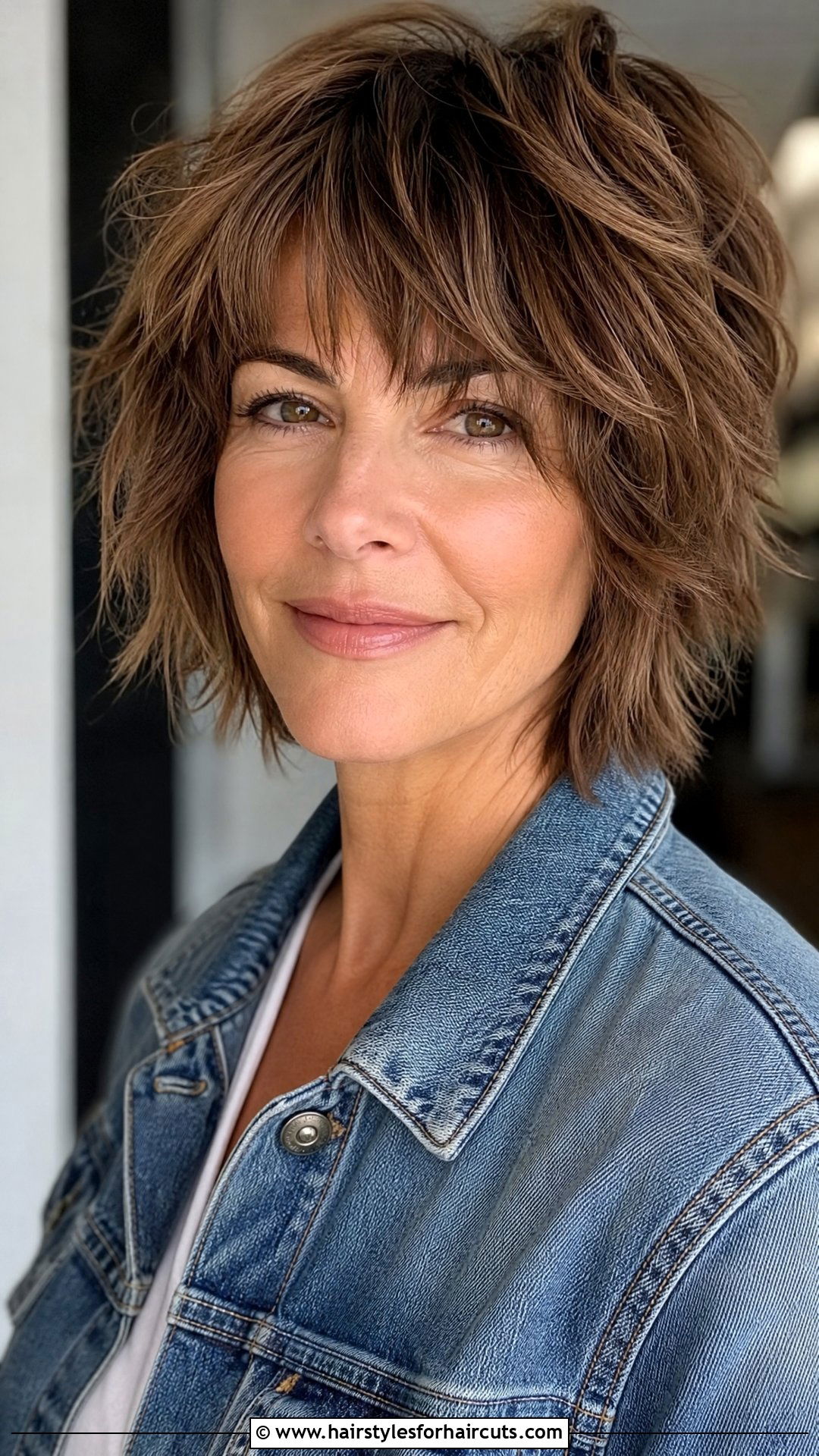 Textured Short Shag - 25 hairstyles for thin hair over 40 - 25 hairstyles for thin hair over 40