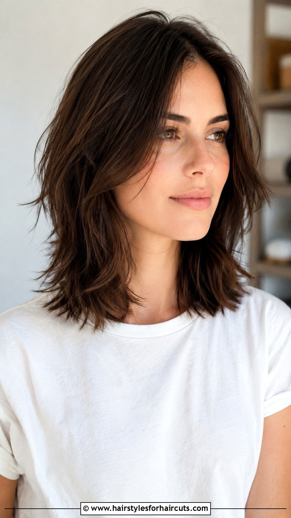 Textured Shoulder Length Cut - 25 haircuts for growing out hair - 25 haircuts for growing out hair