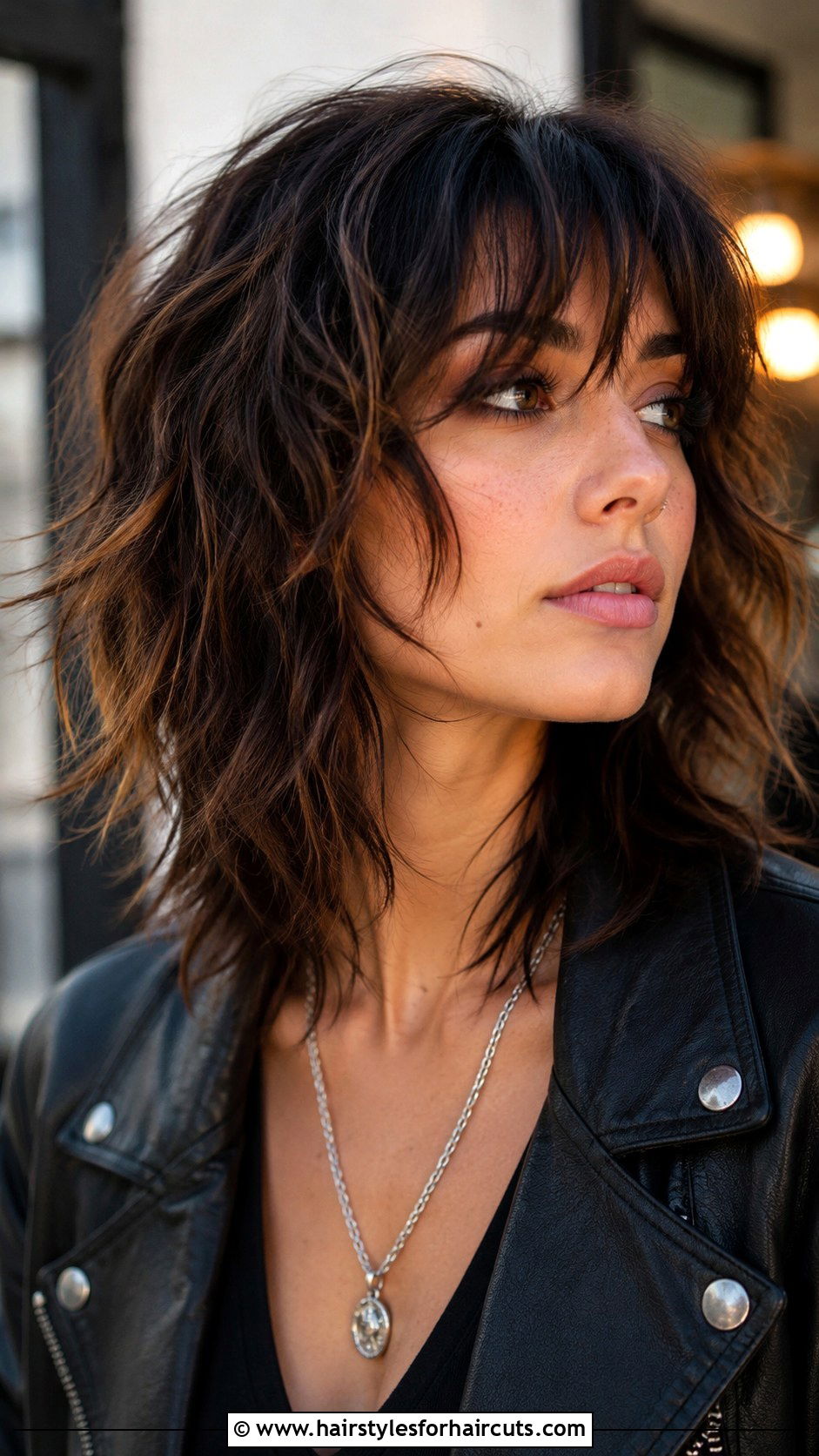 Textured Shoulder Length Shag - 25 medium length hairstyles for women over 50 - 25 medium length hairstyles for women over 50
