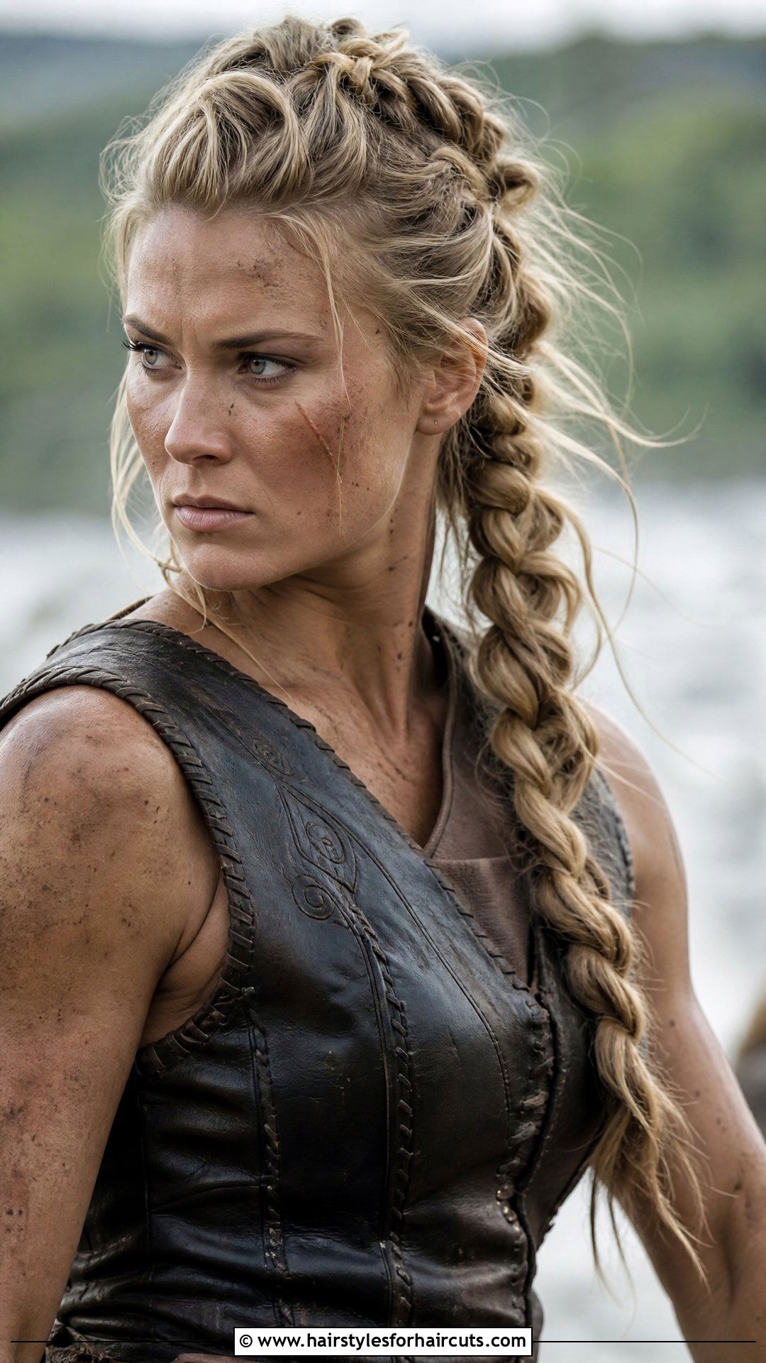 Textured Viking Warrior Braid - 25 viking hairstyles for women - 25 viking hairstyles for women
