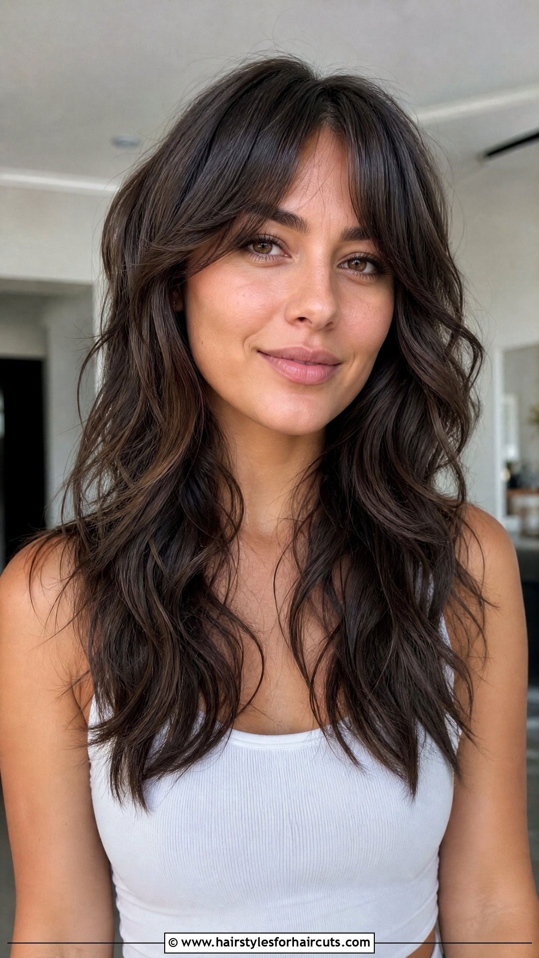 Textured Waterfall Haircut For Wavy Hair - 25 waterfall haircuts for medium hair - 25 waterfall haircuts for medium hair