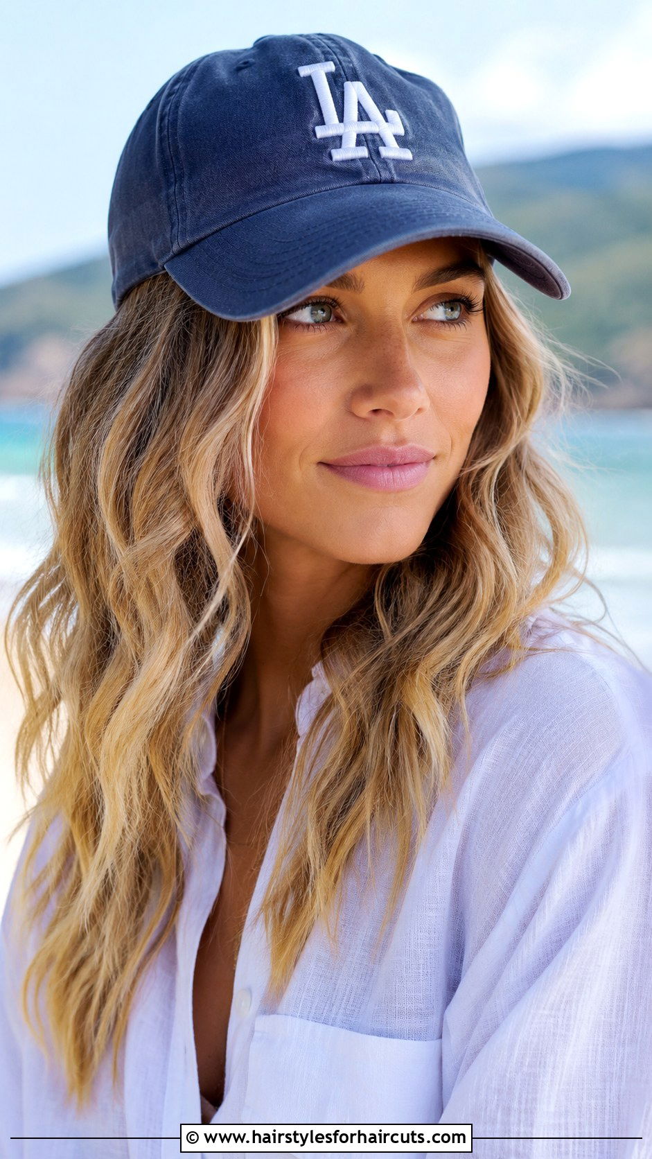 Textured Waves With Baseball Cap - 25 cap hairstyles - 25 cap hairstyles