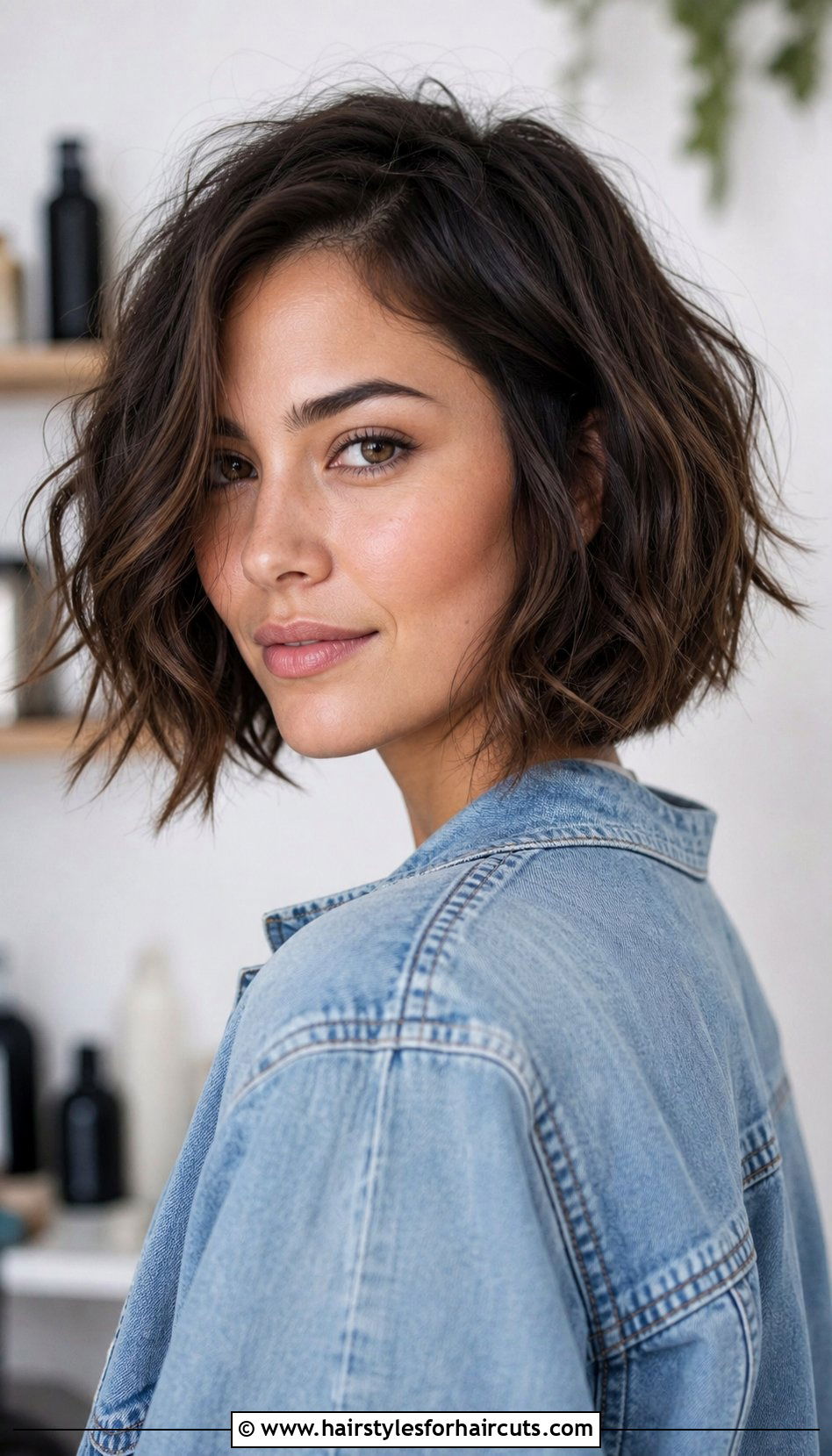 Textured Wavy Bob - 25 straight hair waves haircuts - 25 straight hair waves haircuts