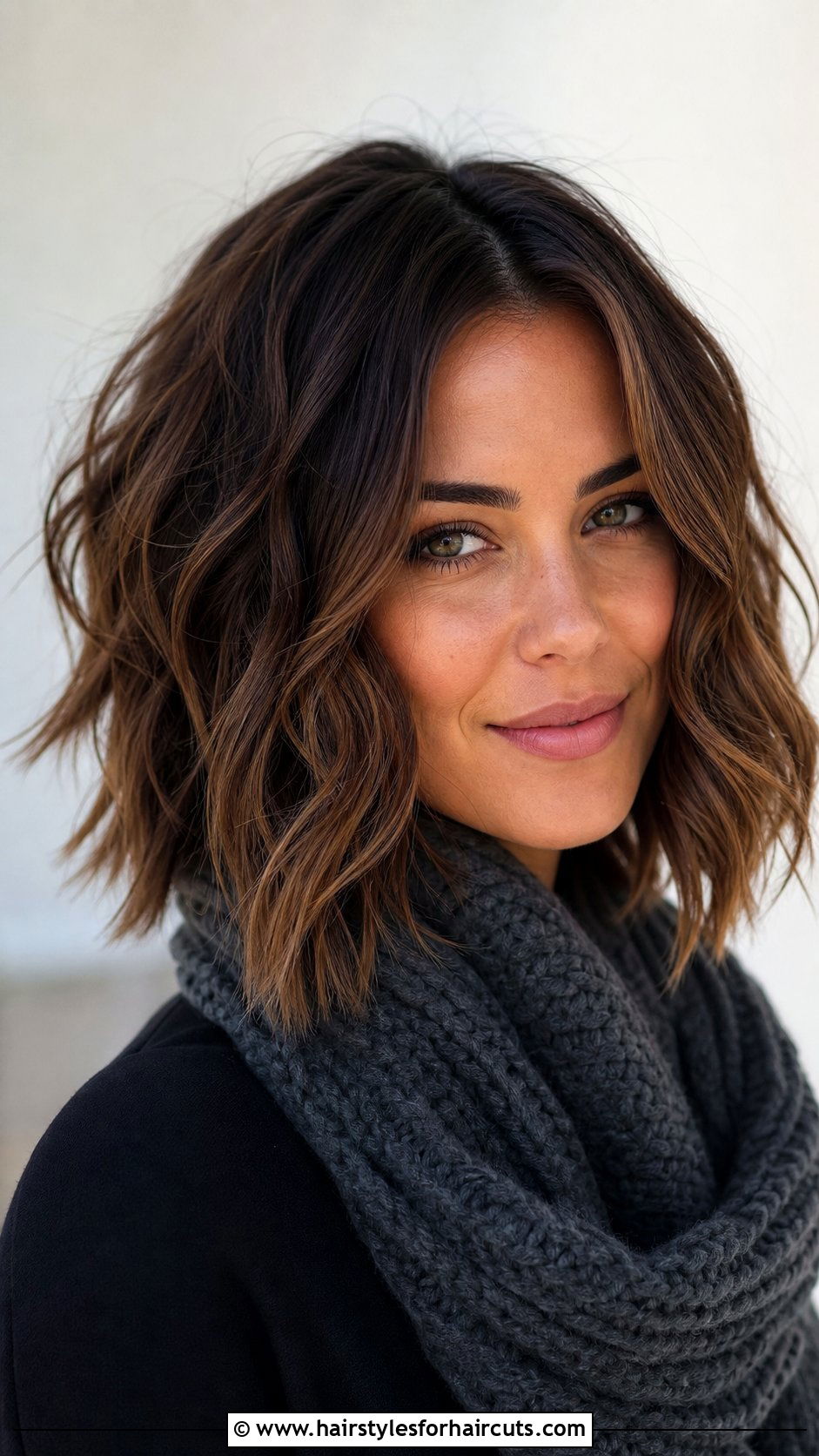 Textured Wavy Lob - 25 straight hair waves haircuts - 25 straight hair waves haircuts