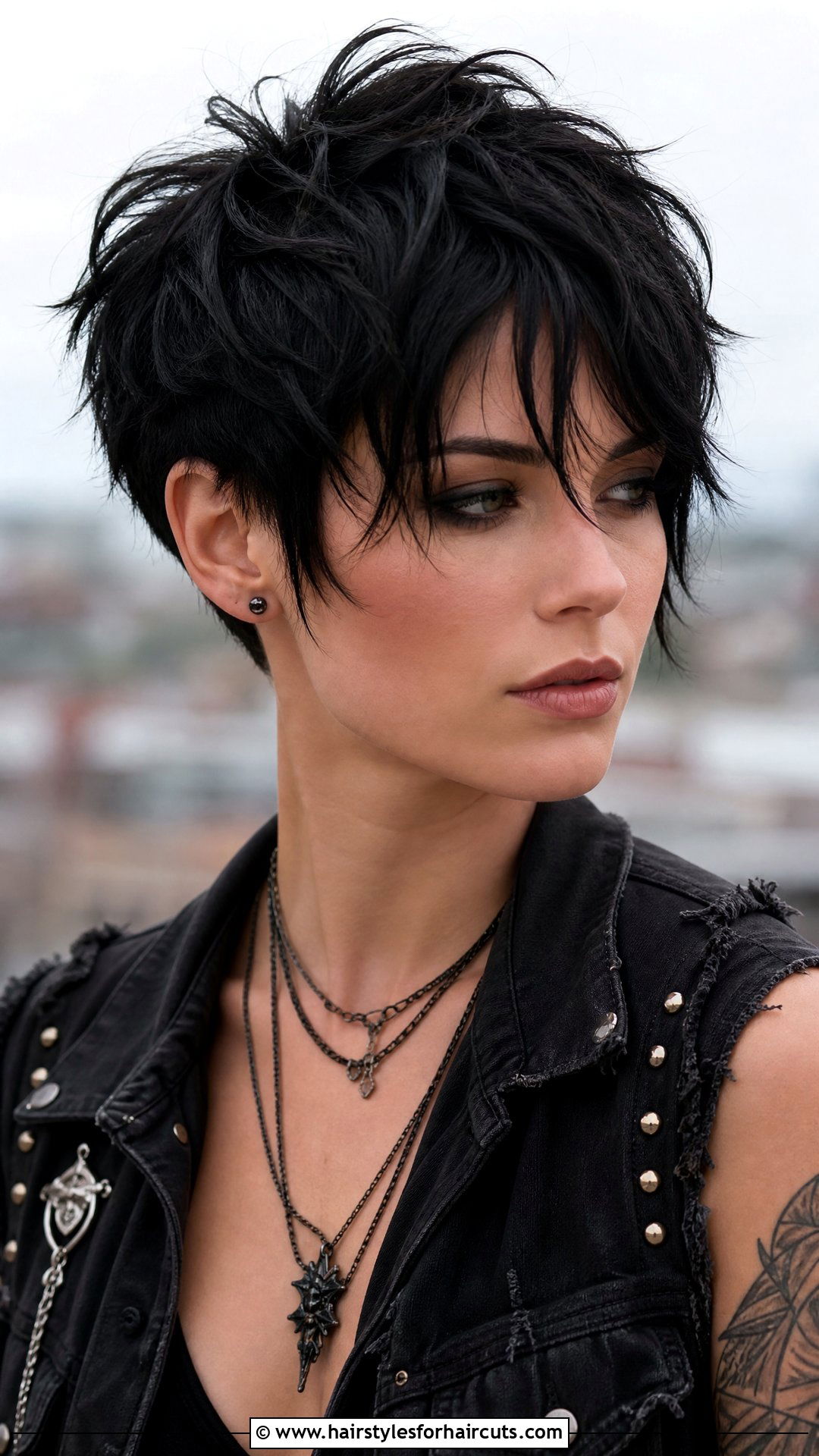 Textured Witchy Pixie Cut - 25 witch hairstyles for short hair - 25 witch hairstyles for short hair