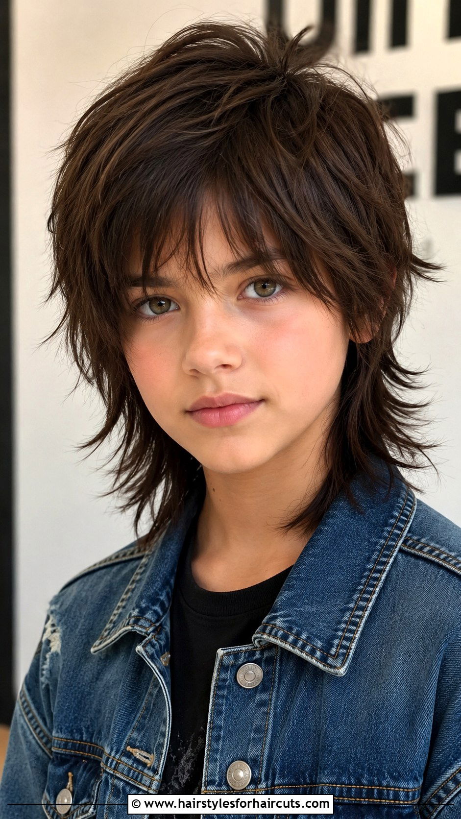 Textured Wolf Cut - 25 cute hairstyles for tweens - 25 cute hairstyles for tweens