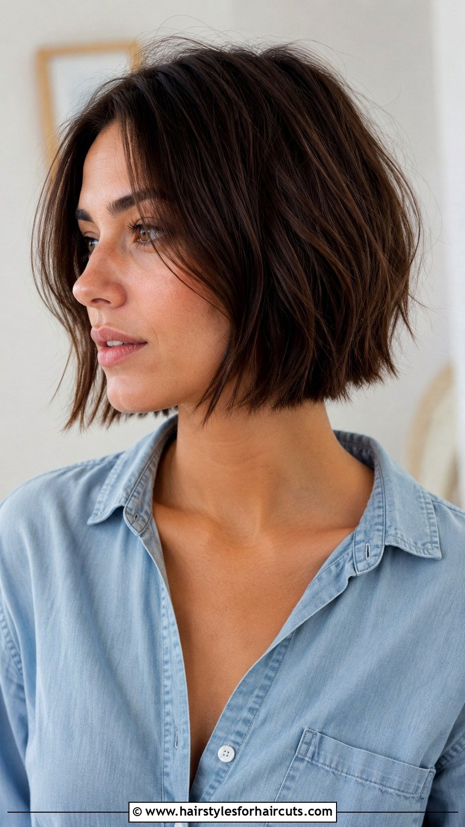 Texturized Blunt Bob - 25 horizontal haircuts - 25 horizontal haircuts