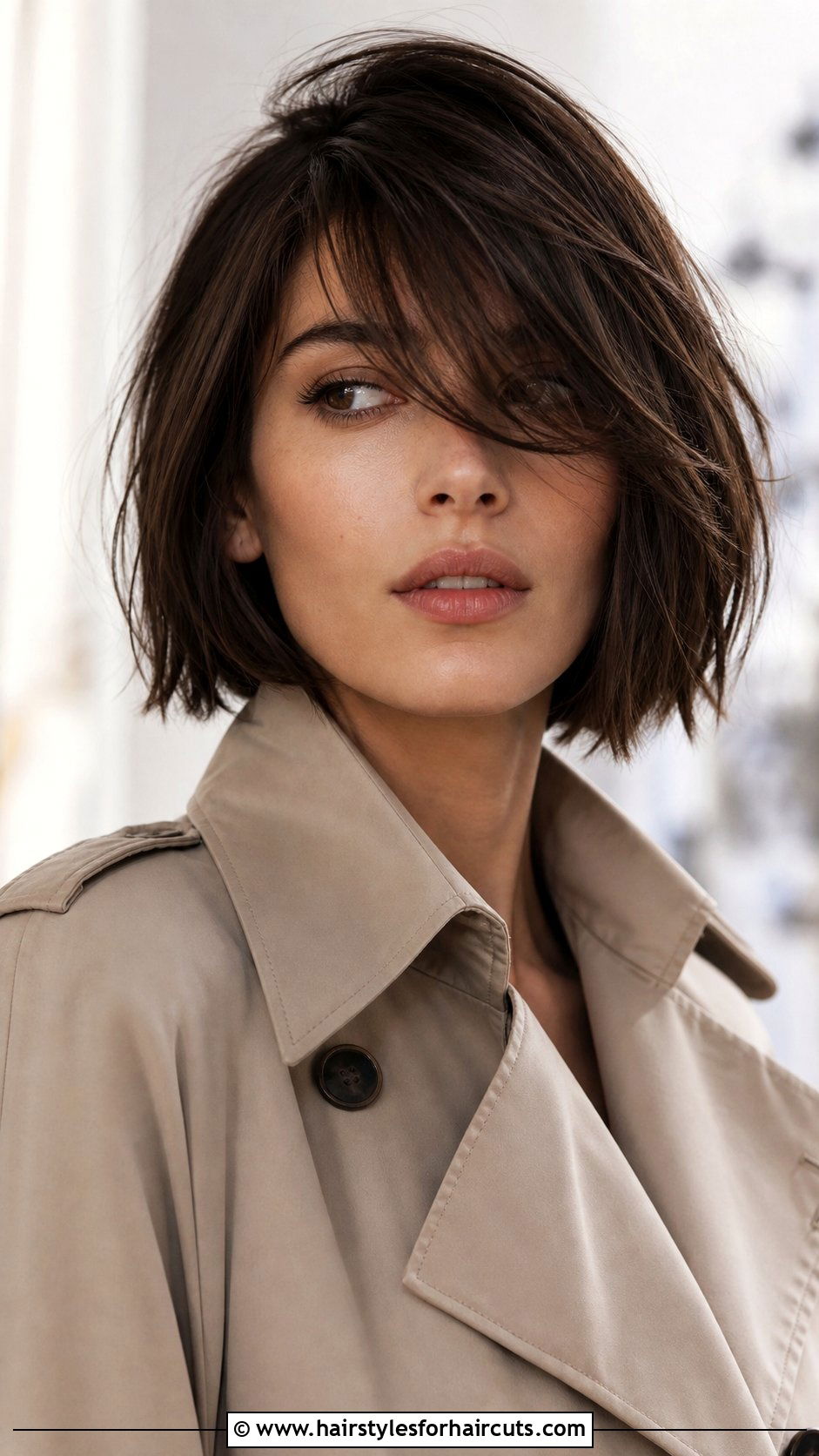 Texturized Bob With Long Bangs - 25 bob haircuts with bangs for thin hair - 25 bob haircuts with bangs for thin hair