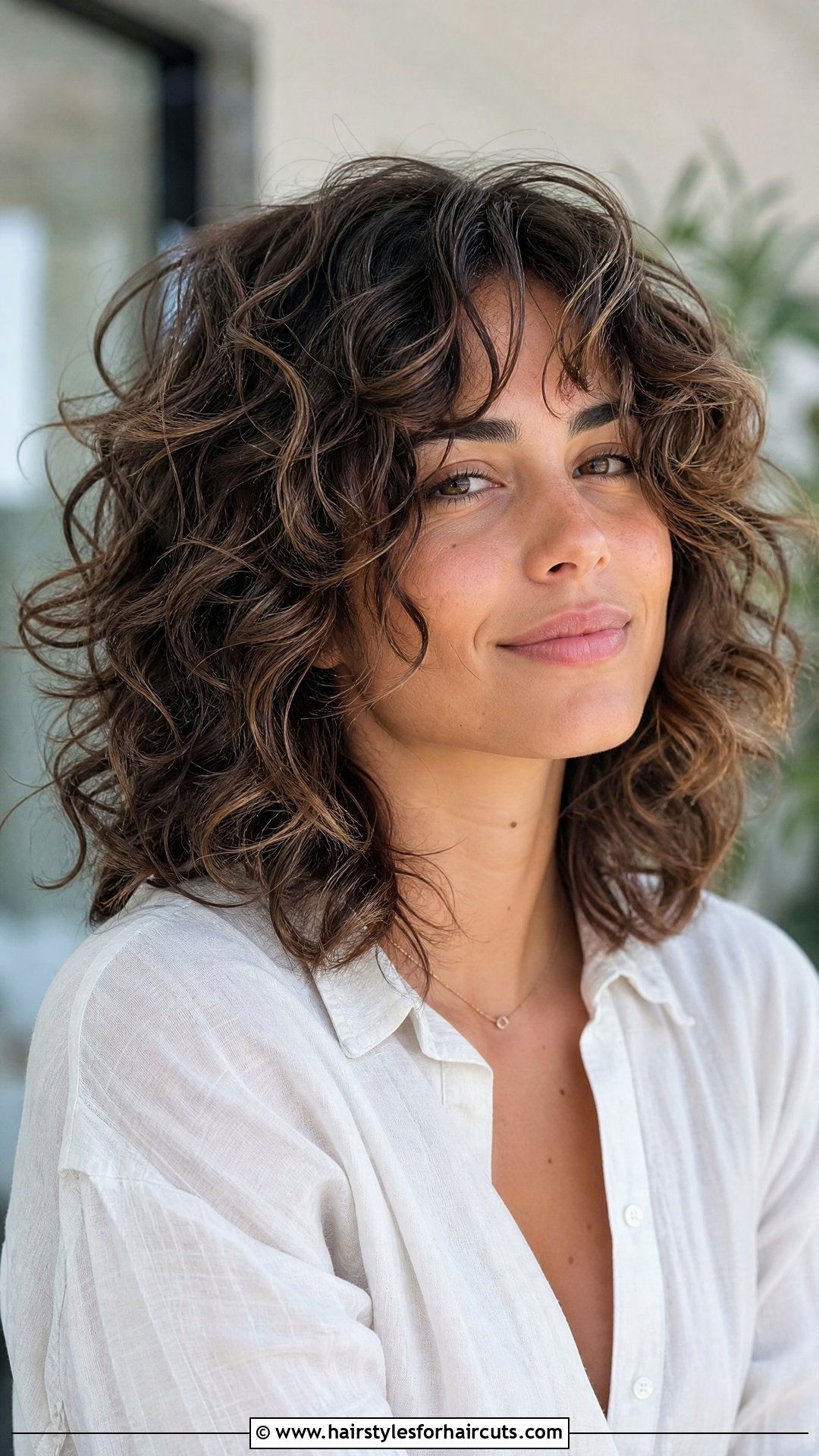 Texturized Curly Layers - 25 curly hair down hairstyles - 25 curly hair down hairstyles