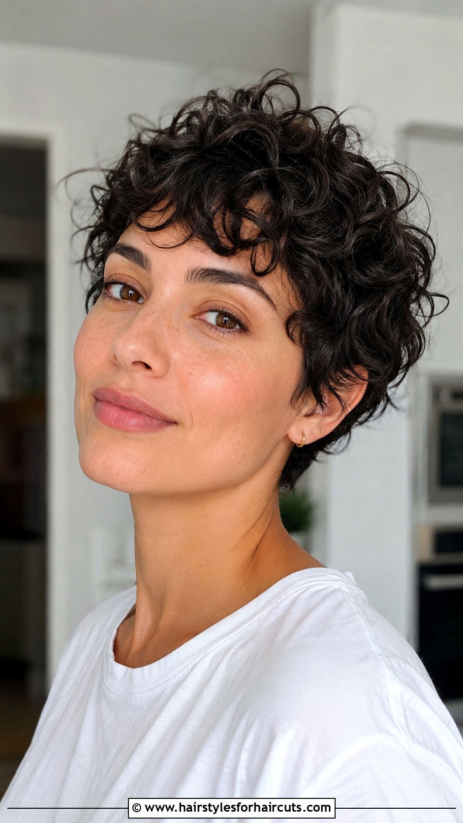Texturized Curly Pixie Cut - 25 short curly hairstyles for thinning hair - 25 short curly hairstyles for thinning hair
