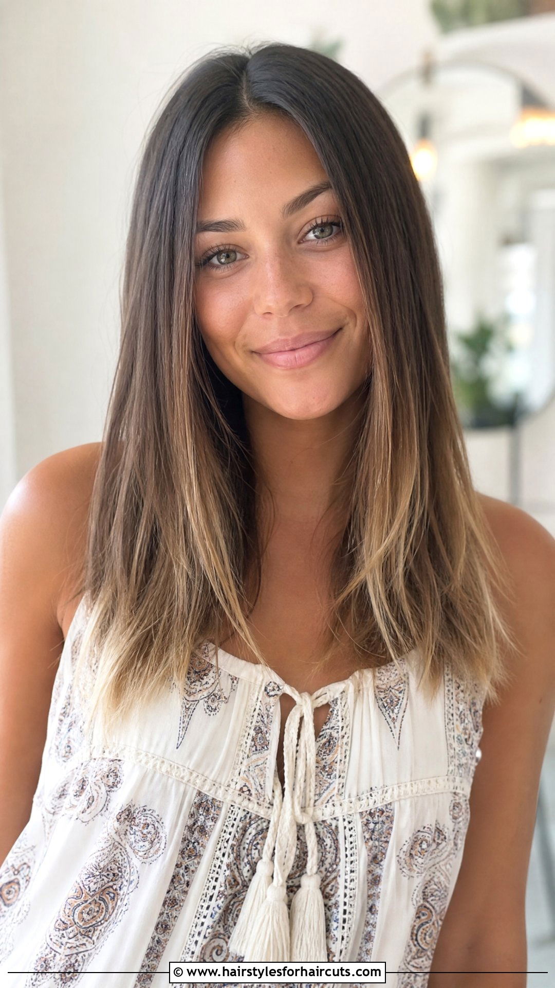 Texturized Ends Middle Part Straight Sew In - 25 middle part straight hair sew in hairstyles - 25 middle part straight hair sew in hairstyles