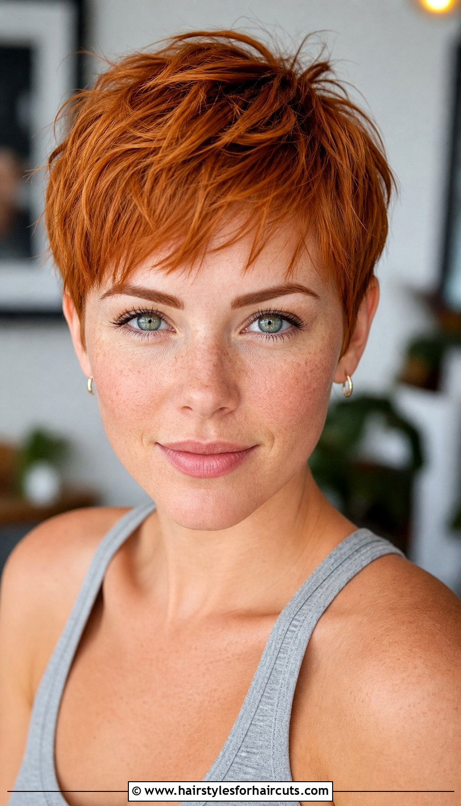 Texturized Ginger Pixie - 25 ginger haircuts - 25 ginger haircuts