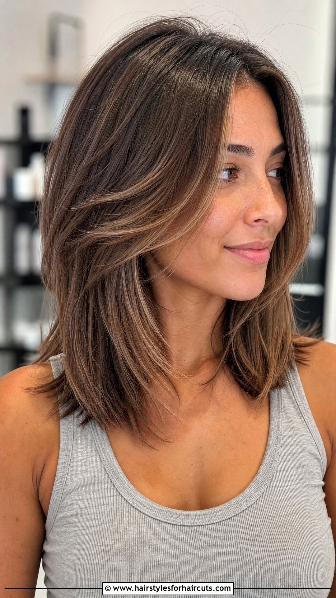 Texturized Layered Haircut - 25 women layer haircuts - 25 women layer haircuts