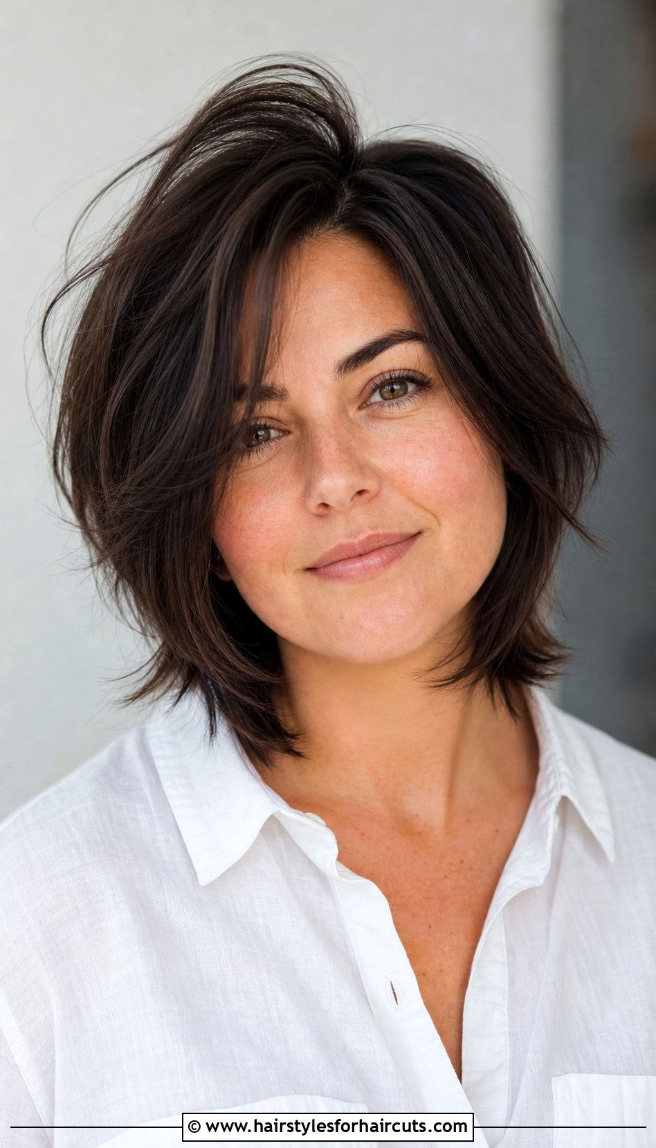 Texturized Layered Haircut For Round Face - 25 layer haircuts for round face - 25 layer haircuts for round face