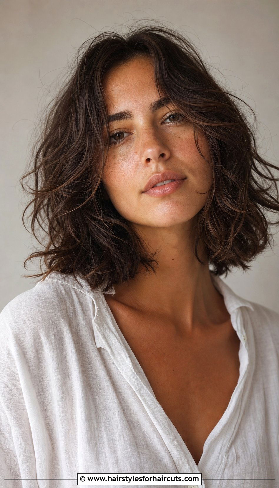 Texturized Lob For Loose Curls - 25 haircuts for loose curly hair - 25 haircuts for loose curly hair