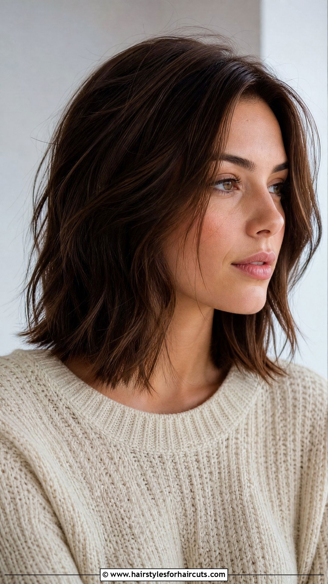 Texturized Lob Haircut - 25 good haircuts for fluffy hair - 25 good haircuts for fluffy hair