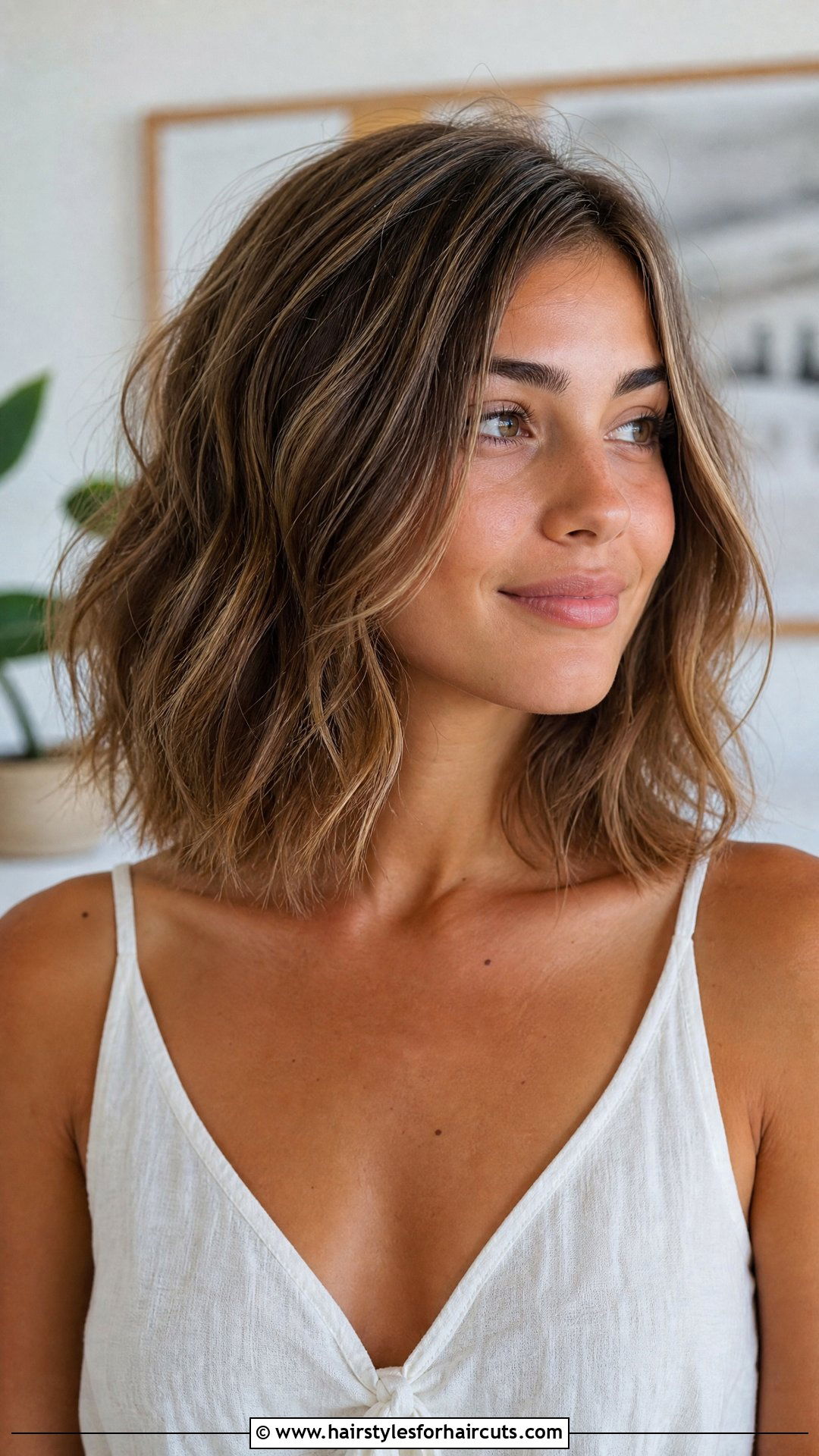 Texturized Lob Haircut - 25 haircuts techniques - 25 haircuts techniques