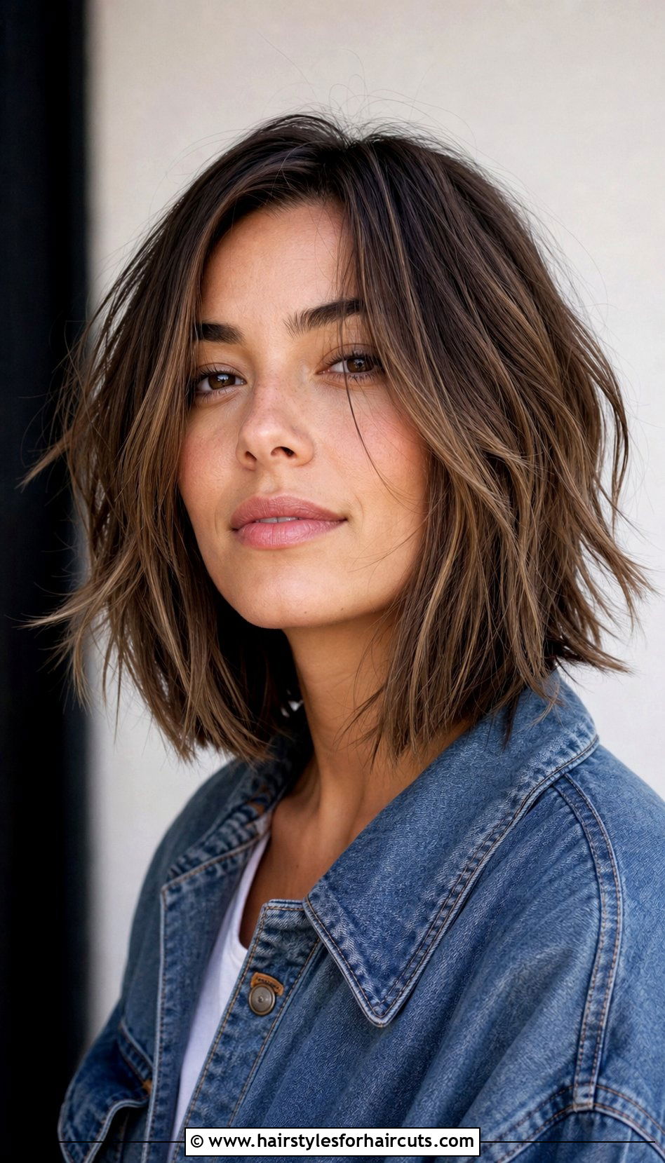 Texturized Lob Haircut - 25 hairstyles ideas for medium hair - 25 hairstyles ideas for medium hair