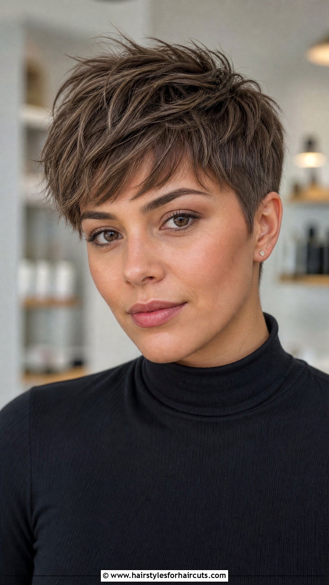 Texturized Pixie Cut - 25 hairstyles with real hair - 25 hairstyles with real hair