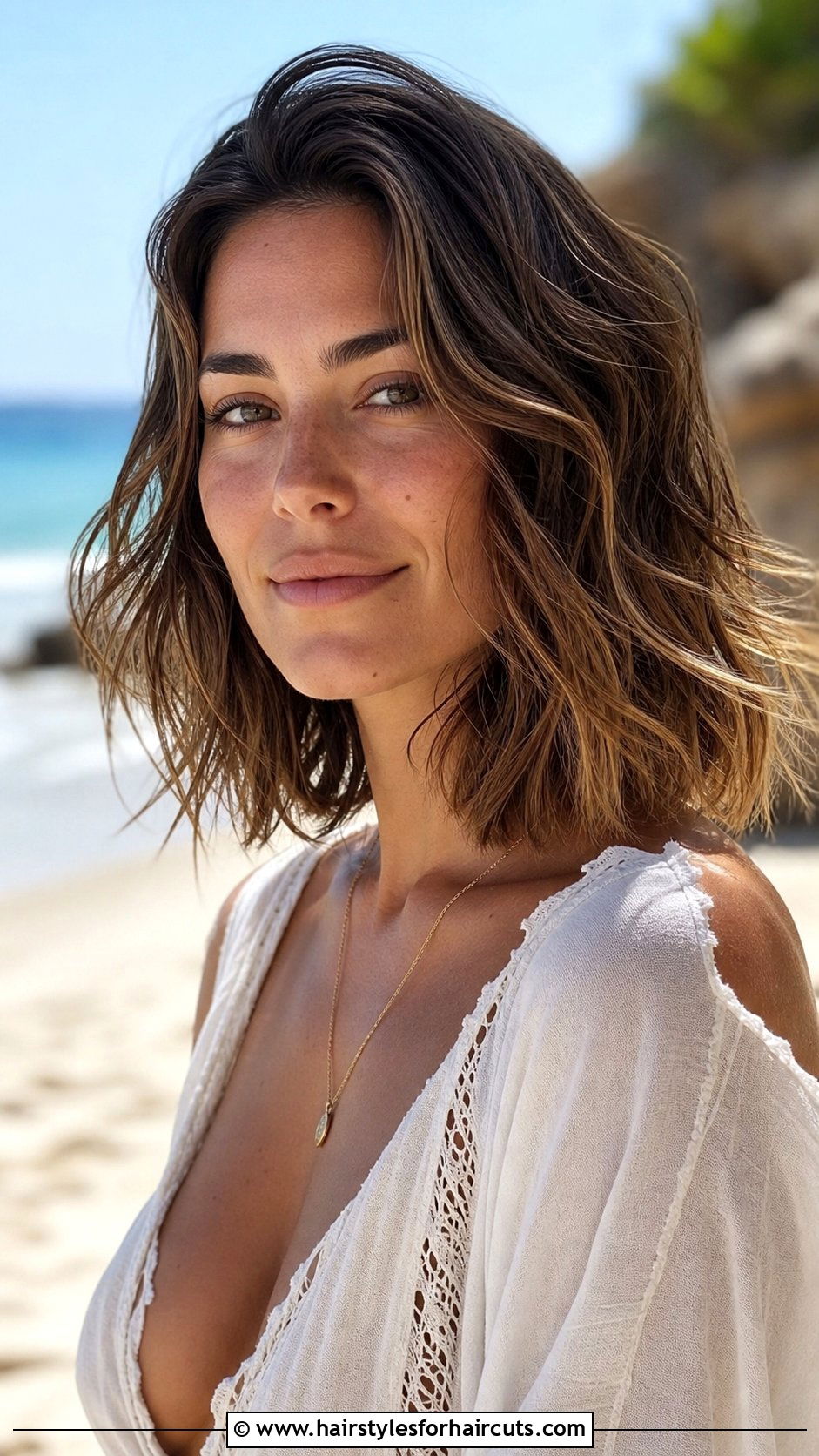 Texturized Wavy Lob - 25 texturized haircuts - 25 texturized haircuts
